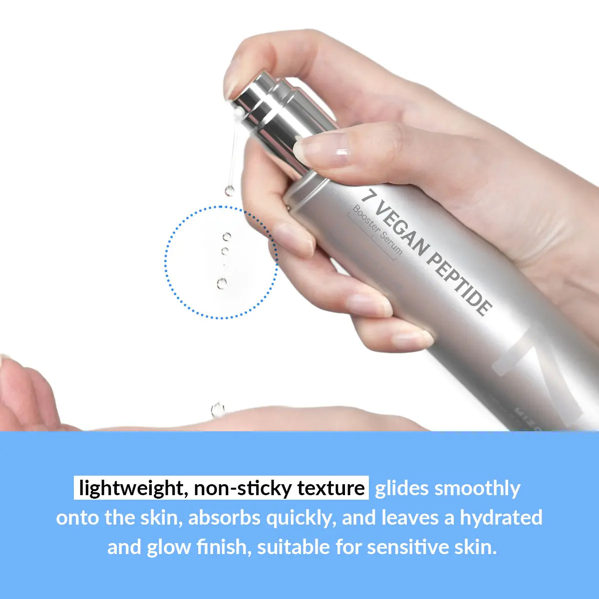 MIZON 7 Vegan Peptide Booster Serum (150Ml) – Booster Serum, Hydrating & Pore-Minimizing First-Step Serum with 7 Vegan Peptides + Niacinamide + Hyaluronic Acid | Lightweight Watery Texture | Simplifies Your Routine in One Step | Korean Skincare