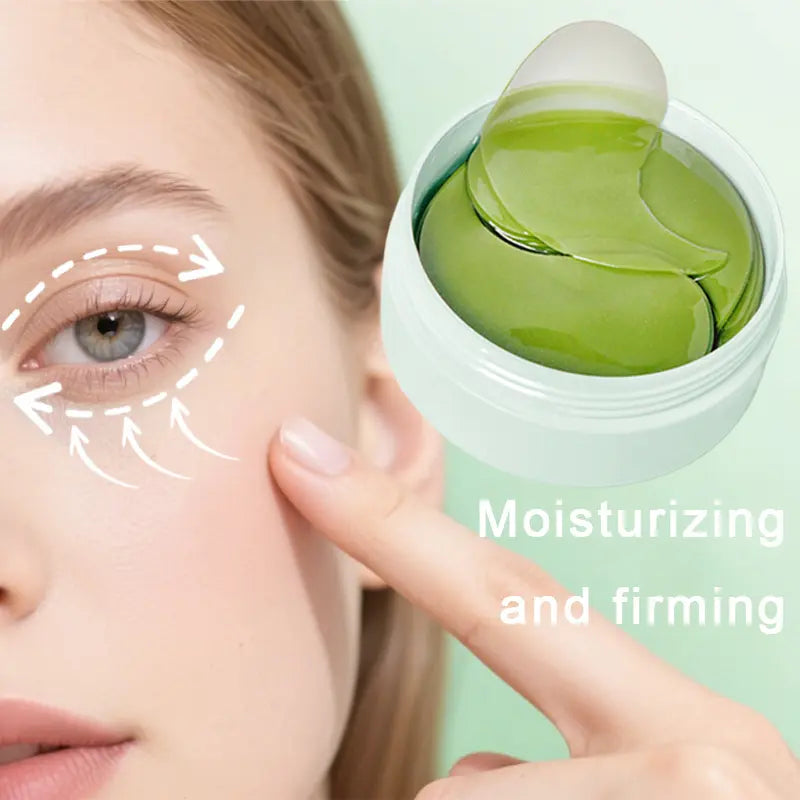 60Pcs Aloe Vera and Collagen Under-Eye Serum Gel Patches, Eye Treatment Mask for Dark Circles, Puffiness and Fine Lines, Firming Eye Mask for Eye Bags, Fragrance-Free Skincare with Natural Ingredients, Gel Packaging, Tightening Eye Patches