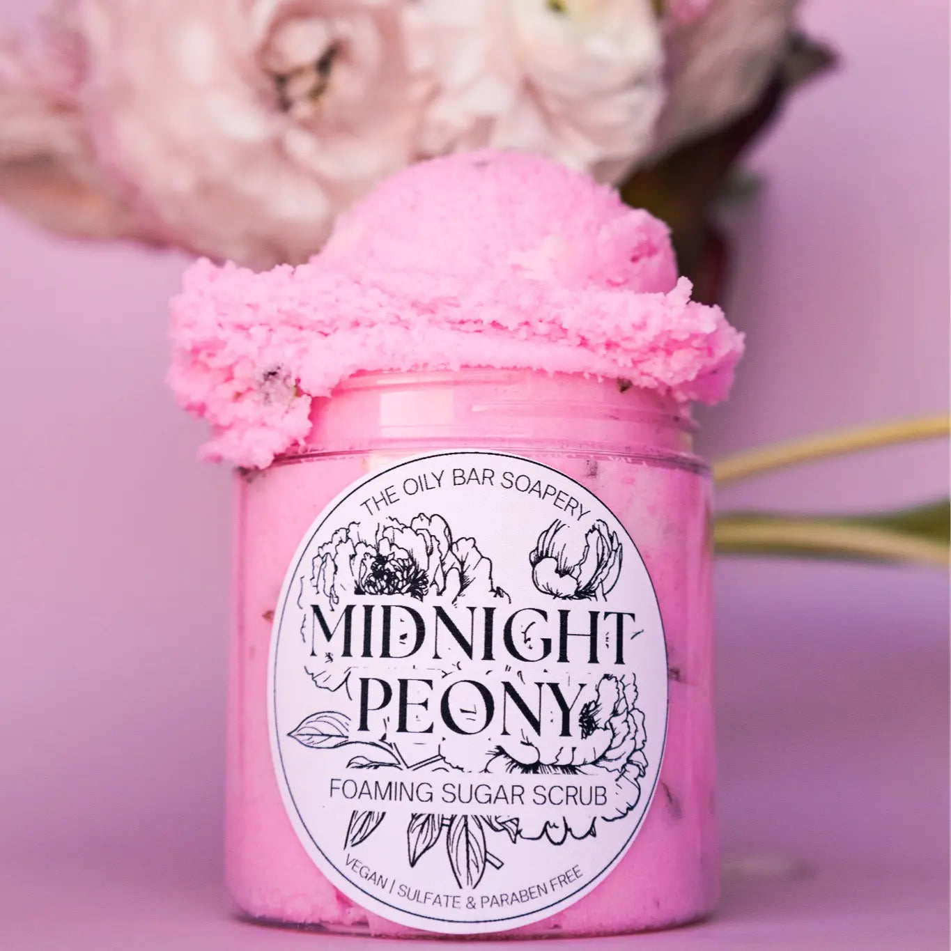 Foaming Sugar Scrub for Gentle Skin Exfoliation - Body Care
