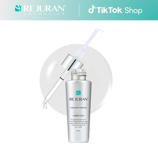 REJURAN Turnover Ampoule, C-Pdrn - Anti-Aging Face Serum for Firmness, Radiance, Youthful Skin, Korean Skin Care (1.01 Fl Oz)
