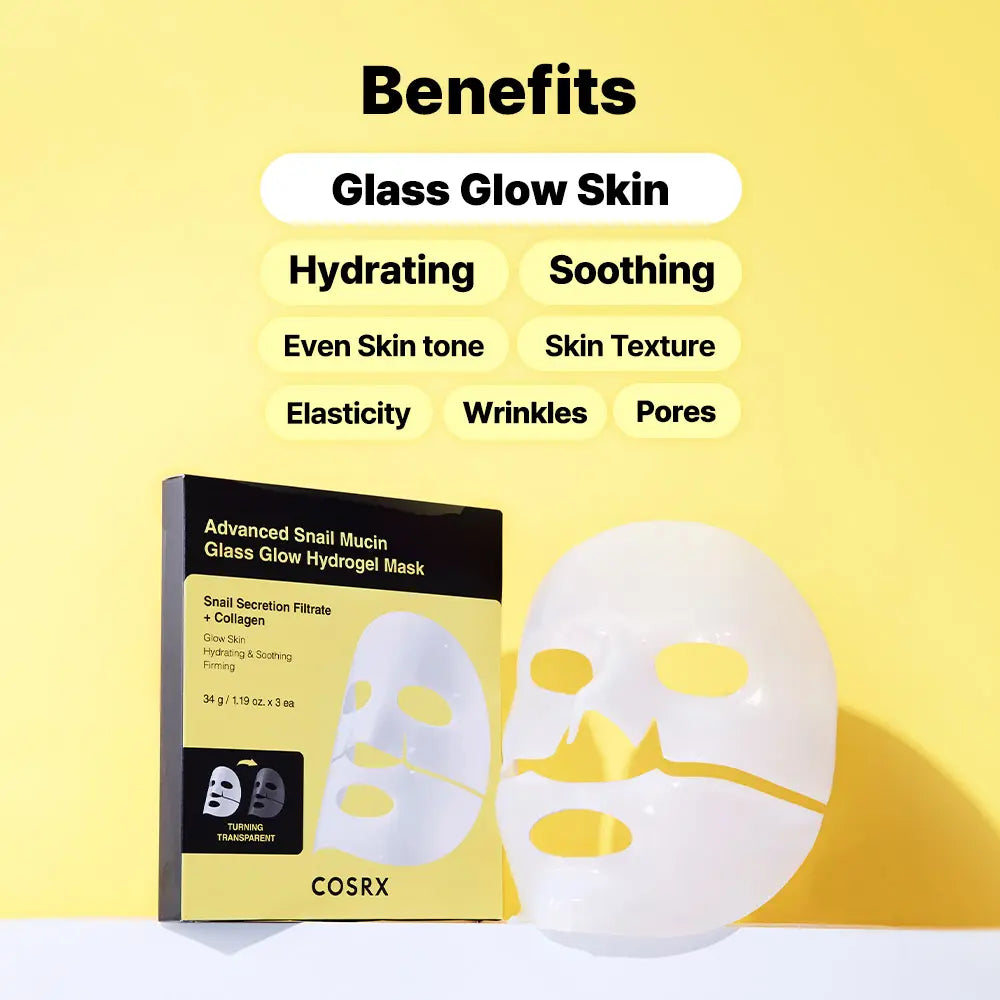 [COSRX Official] My Morning Glow - 6 Days Overnight Repair Solution | BOGO DEAL, OVERNIGHT SNAIL MUCIN COLLAGEN MASK Glowing Face Skincare Comfort