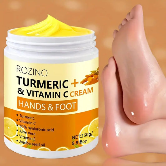 Turmeric Hands & Foot Firming Cream,Hydrating Anti-Wrinkle Tighten Lift Neck Cream for Smooths Wrinkles, Tightening and Lift Skin, Fine Lines, Loose & Sagging Skin on Face & Neck 1.69 Oz Body Care Smoother Moisturizer Moisture