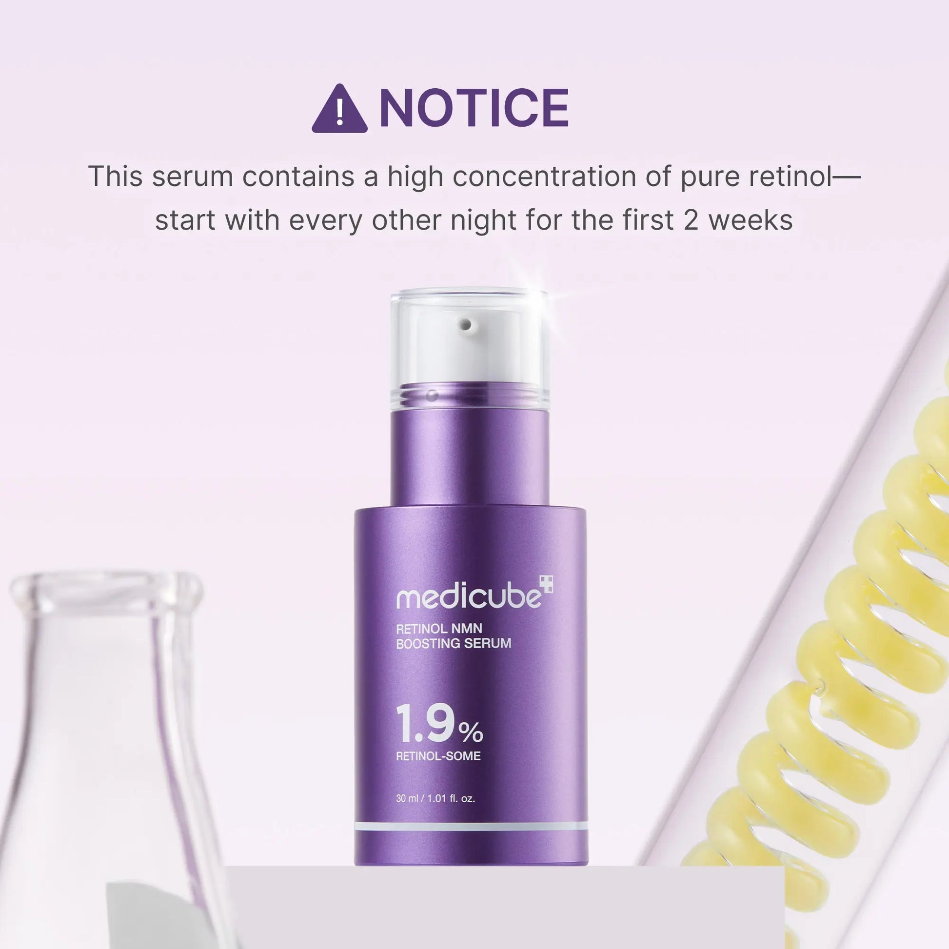 [Medicube] Retinol 1.9% Boosting Serum for Intensive Firming, Hydration, and Plumping Care | Smooth, Radiant, and Youthful-Looking Skin with 99.8% Pure Potent Formula | 30Ml (1.01 Fl.Oz)