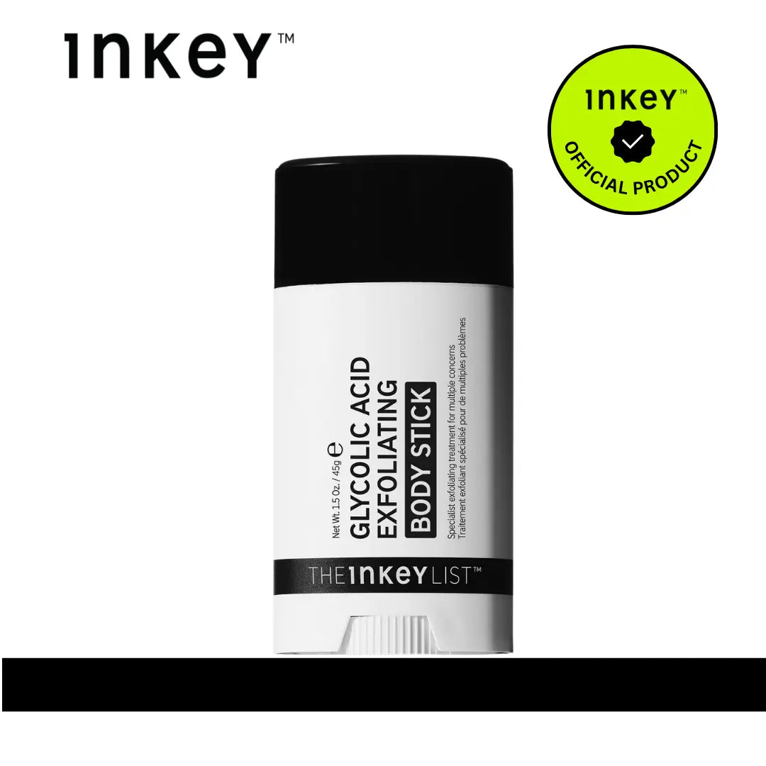 The INKEY List - Glycolic Acid Exfoliating Body Stick for Smooth Skin, Ingrown Hairs, Body Breakouts Discoloration and to Exfoliate