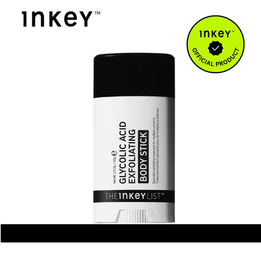 The INKEY List - Glycolic Acid Exfoliating Body Stick for Smooth Skin, Ingrown Hairs, Body Breakouts Discoloration and to Exfoliate