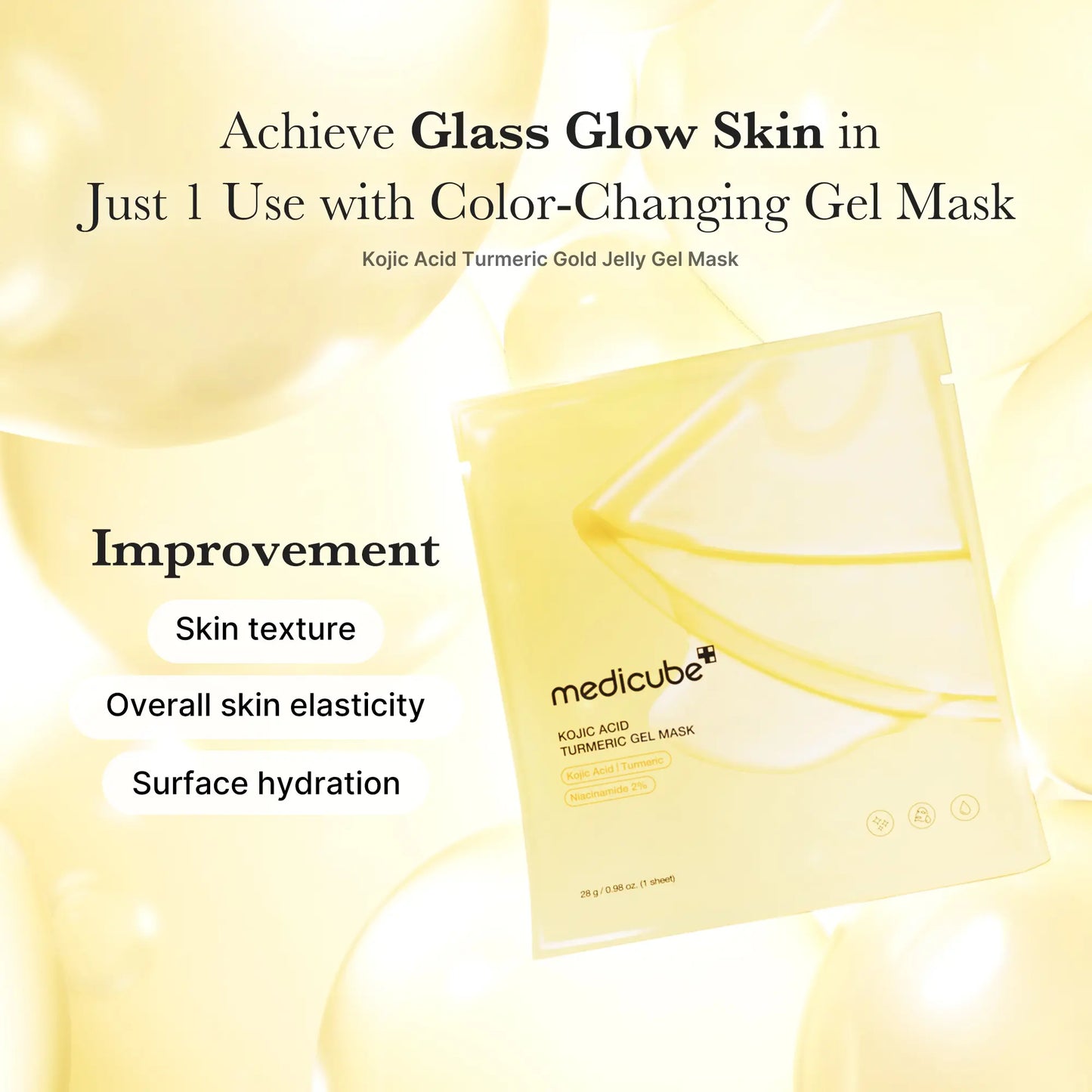 [Medicube] Clear & Glow on a Budget SET | Glutathione Glow Milky Toner, Vita C Toner Pads, Vita C Capsule Cream, Kojic Acid Turmeric Gel Mask