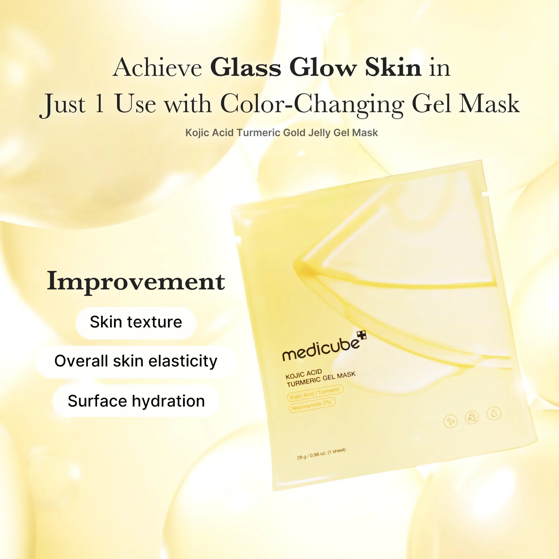 [Medicube] Clear & Glow on a Budget SET | Glutathione Glow Milky Toner, Vita C Toner Pads, Vita C Capsule Cream, Kojic Acid Turmeric Gel Mask