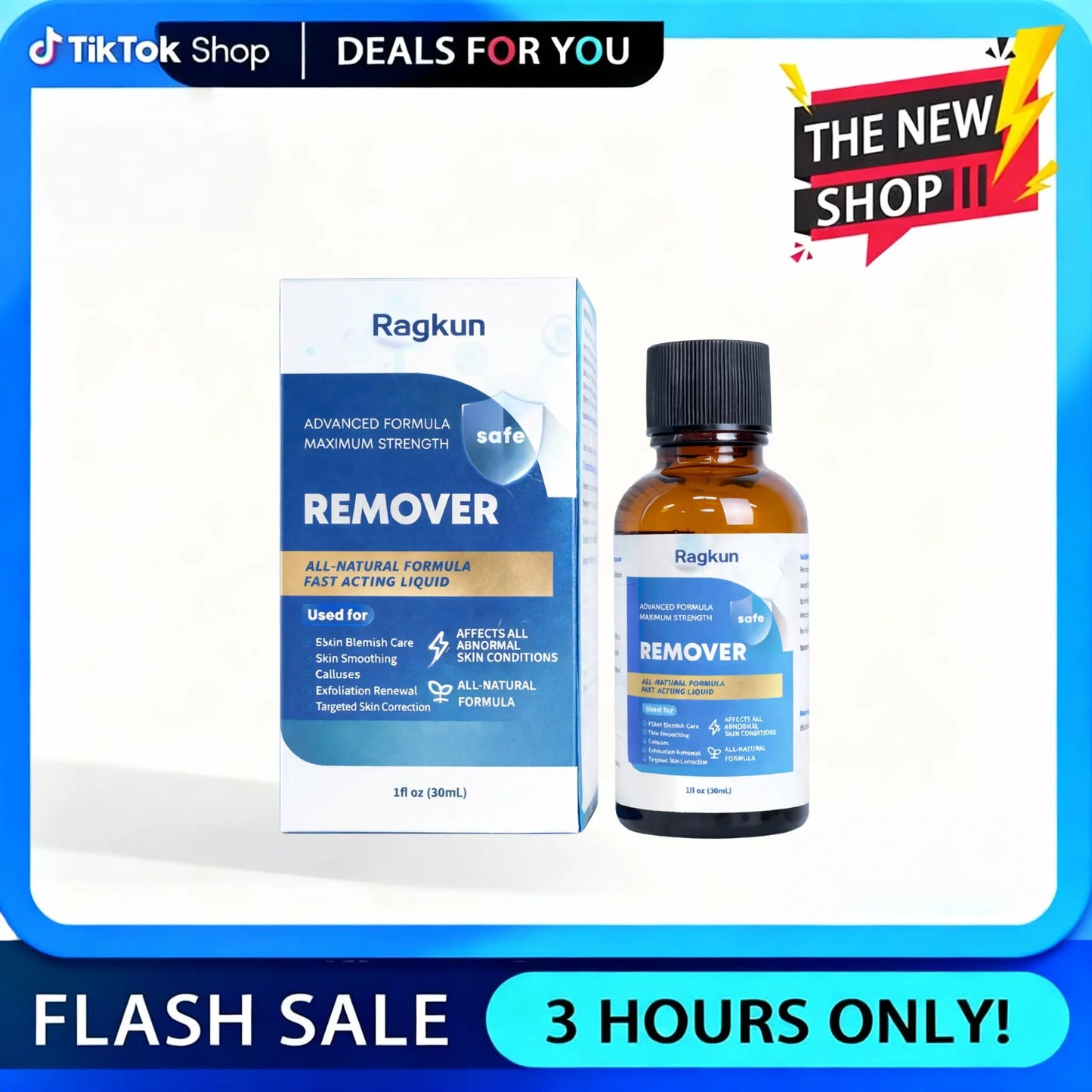 【Hot-Selling】Ragkun Exfoliating Solution - a Natural Formula for Skin Repair and Exfoliation - Helps Improve the Overall Condition of the Skin