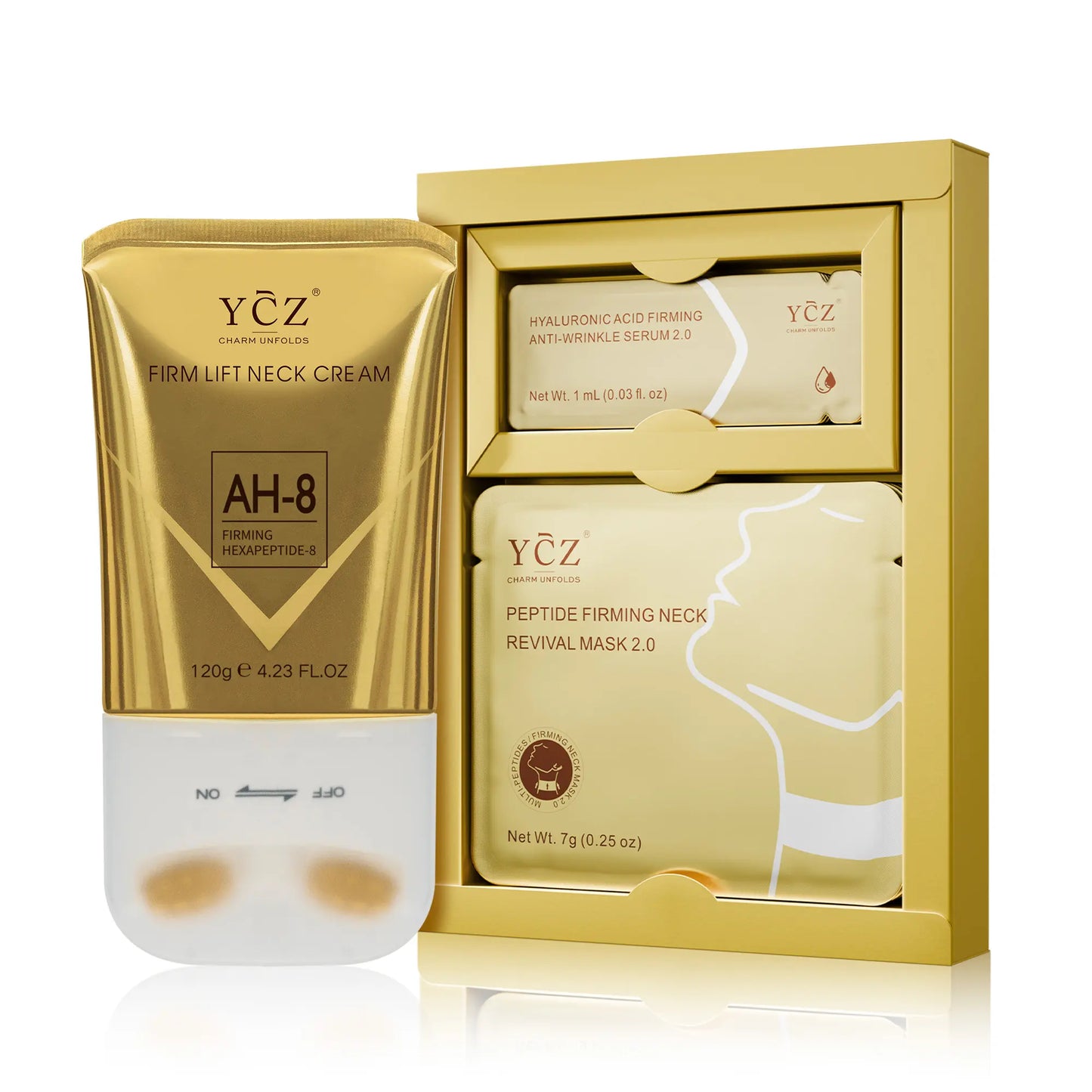 YCZ Neck Firming Cream, Upgraded Formula | Deep Moisturizing for Crepey Skin on Neck, Arms, Thighs & More | Cruelty-Free Skincare #Summervibes