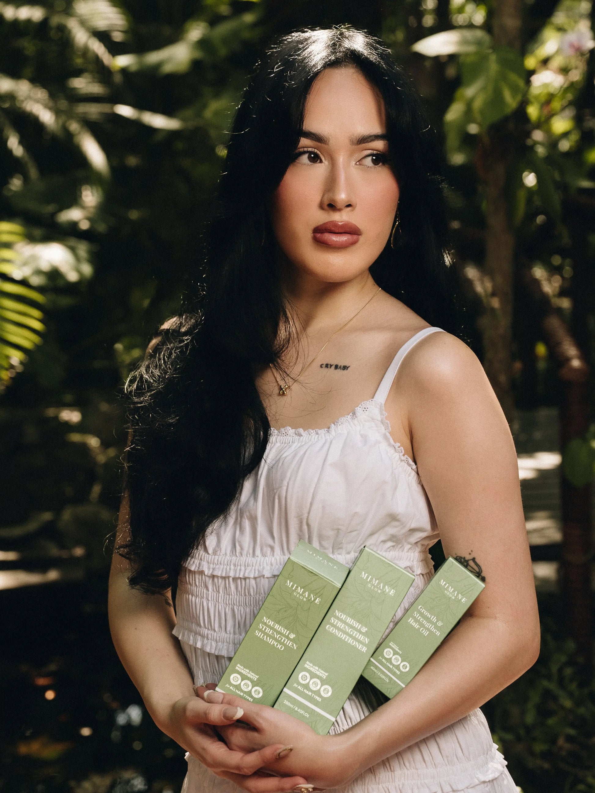 Mimane Glow – the Glow Kit | Nourish & Strengthen Shampoo + Conditioner & Growth Hair Oil Set | Strengthens, Hydrates & Boosts Shine | Sulfate-Free, Silicone-Free, Paraben-Free | Natural Aloe, Jojoba, Pumpkin & Rosemary