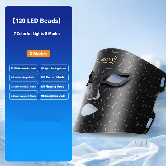LED Red and Blue Light Acne-Removal Facial Mask Beauty Device for Home Use