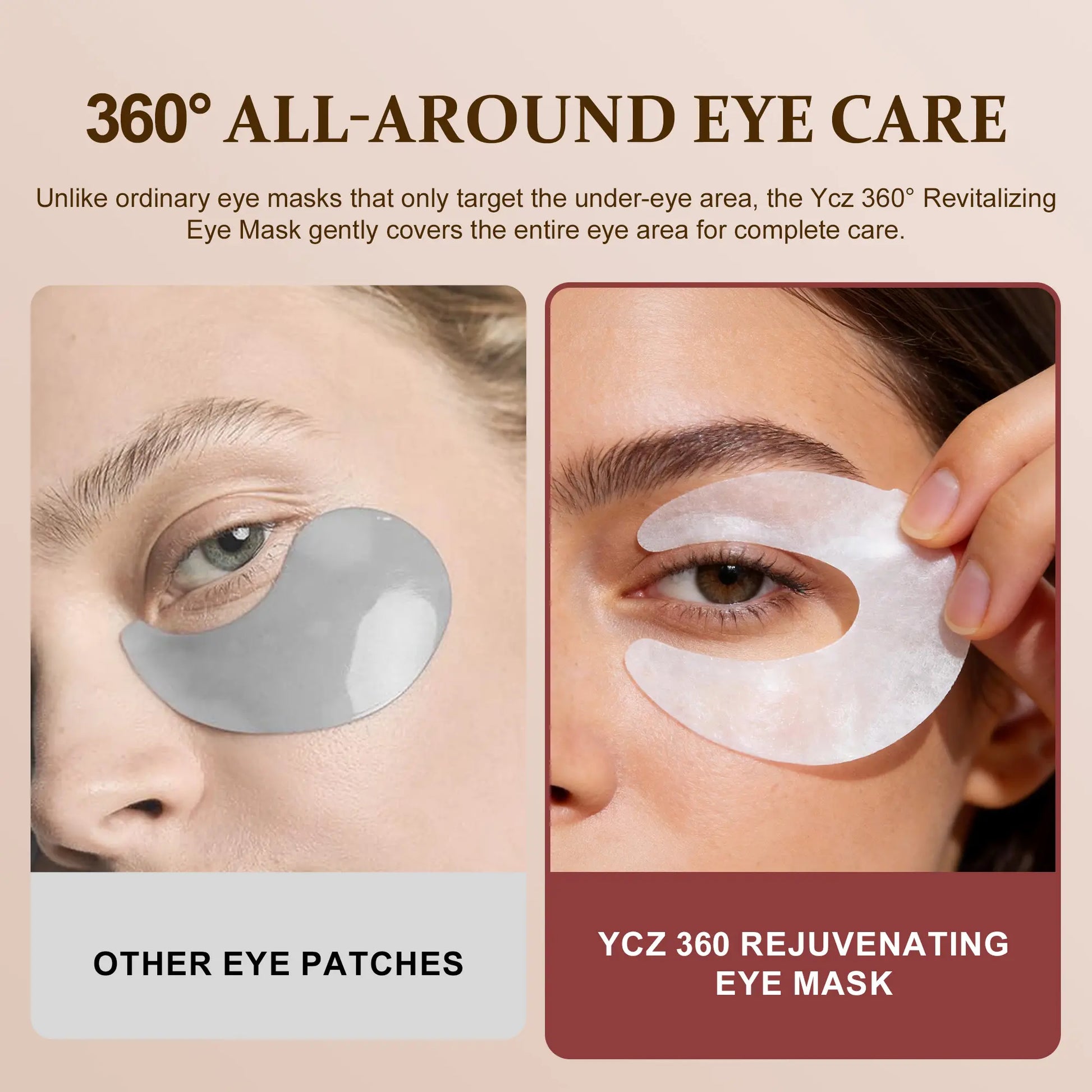 YCZ Caffeine Collagen Firming Eye Mask 60 Pieces | Target Puffiness, Dark Circles & Fine Lines for Smoother, Brighter Under-Eye Skin #Summervibes