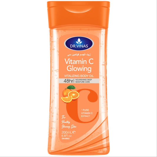Dr.Vinas VC Body Care Oil, Moisturizing and Nourishing Body Massage Essential Oil, Recyclable Liquid Form, Single Item Pack