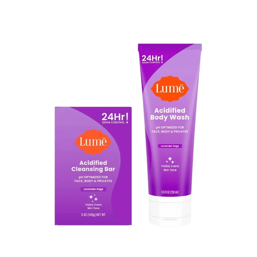 Ph Optimized Body & Intimate Wash Bundles: Acidified Body Wash or Cleansing Bar Soap - Shampoo, Face, Body, and Shave Bar or Hydrating AHA Body Wash Gel. Powered by Mandelic Acid