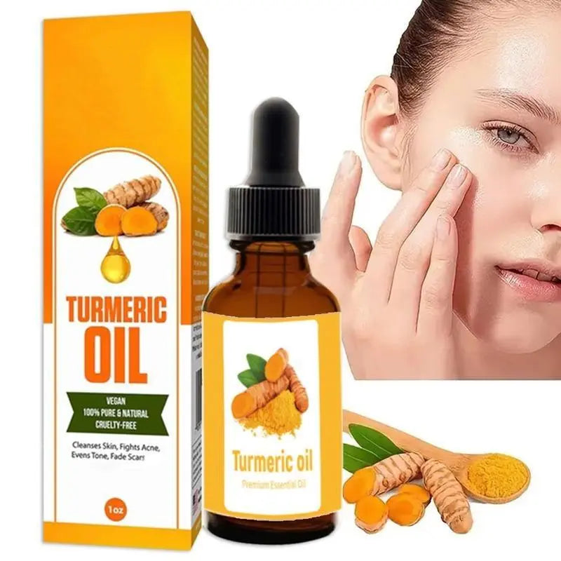 Turmeric Skin Care Kit, 5 Counts/Set Facial Cleansing Pads & Soap & Oil & Cleansing Mousse & Facial Cleanser & Lathering Net, Skin Care Kit for Women & Men, Turmeric Face Wash
