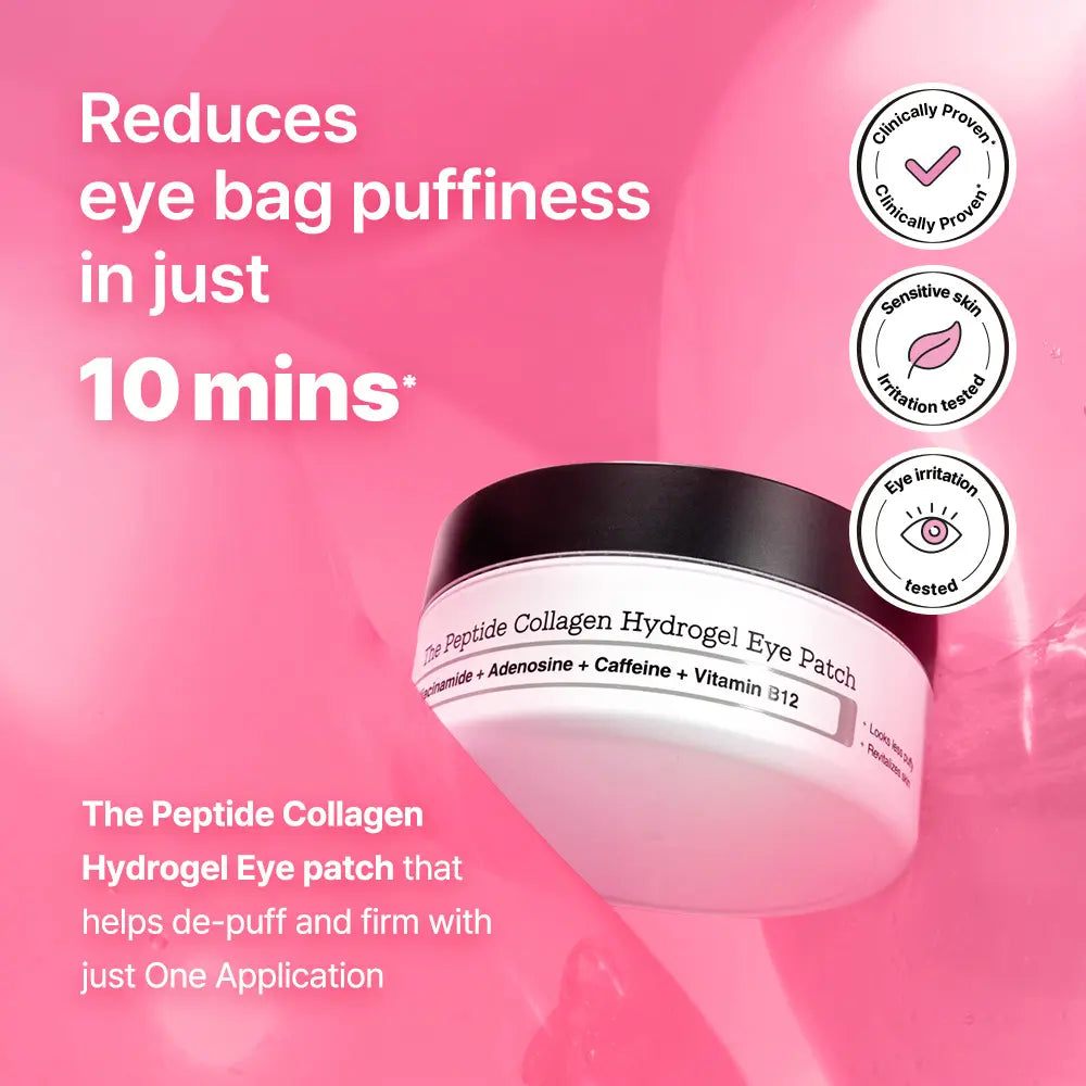 [COSRX Official] Pretty in Pink - Lift & Bright | the Peptide Collagen Hydrogel Eye Patch (60 Patches) | the Peptide Collagen Lifting Glow Hydrogel Mask_3Ea | the 6 Peptide First Step Serum | Lift, Firm and Glow with Peptides & Collagen
