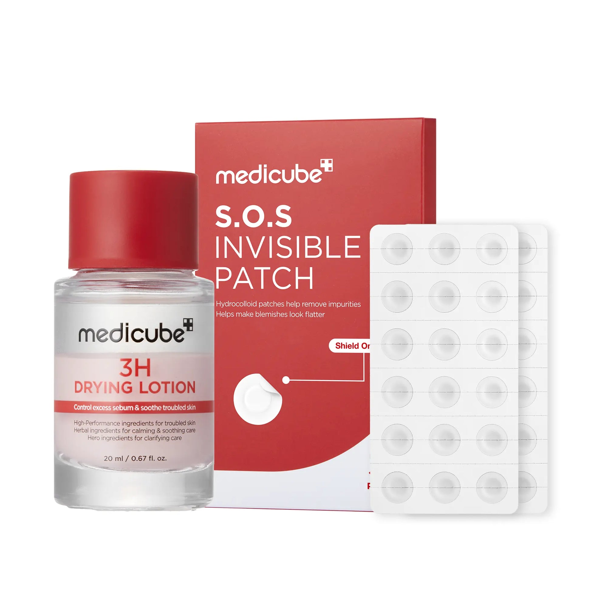 [NEW] [Medicube] S.O.S Invisible Patch | Ultra-Thin Hydrocolloid Patch | Spot Care with Salicylic Acid, Tea Tree Oil | Invisible Cover, Absorbs Gunk, Non-Comedogenic Tested | Korean Skincare, 36 Count