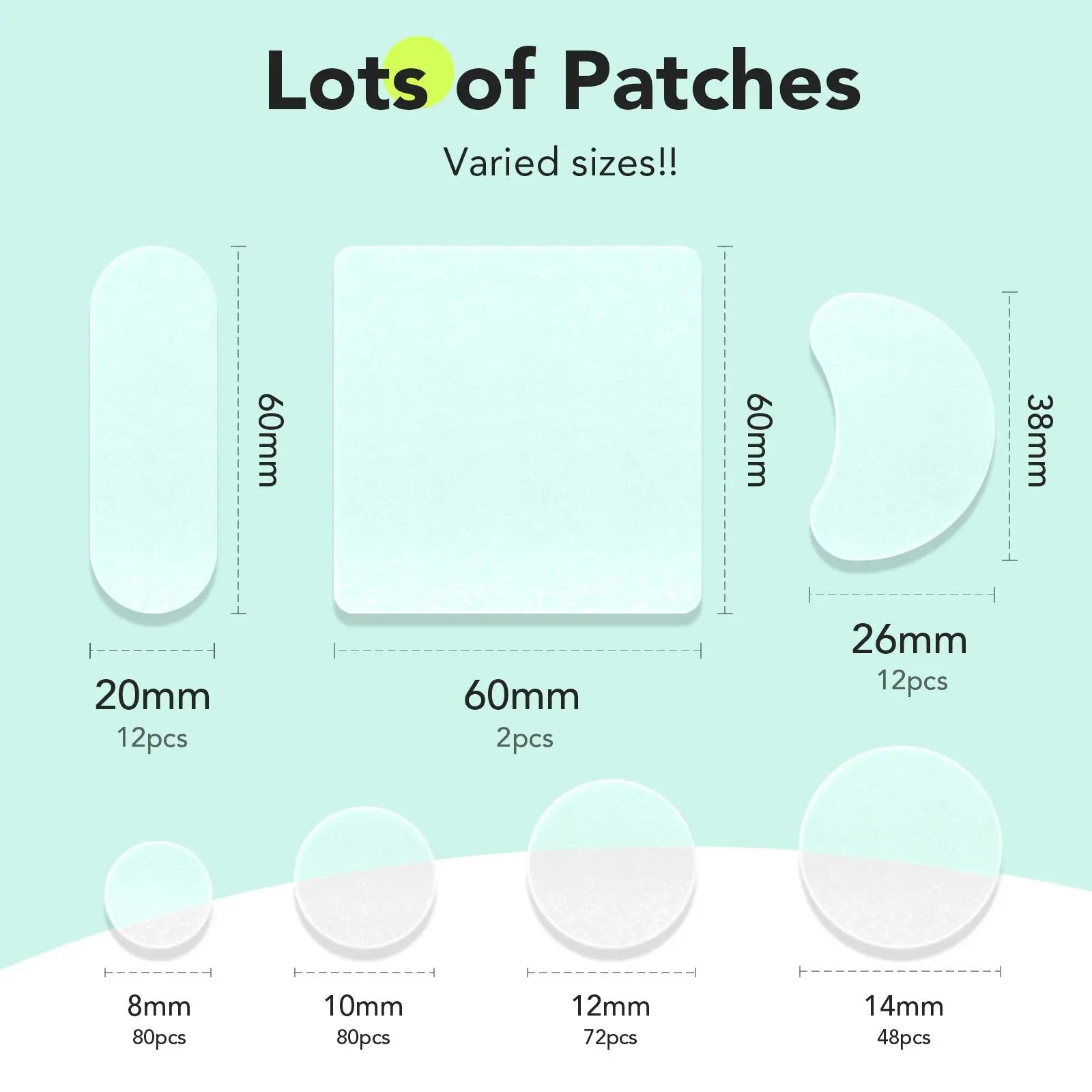 Litbear Skincare Large Pimple Patches 7 Sizes 306 Patches Acne Spot Treatment XL Hydrocolloid Bandages for Full Face Forehead Back and Body Skincare Mothers Day Gifts #Summervibes