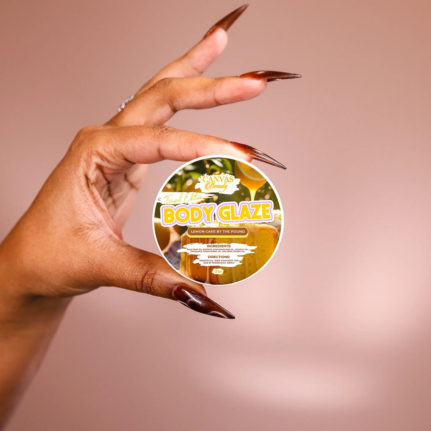 VIRAL Beauty Travel Size Body Glaze 2Oz Daily Moisturizer Skin Repair Anti-Aging Formula with Palm Fruit Oil & Argan Kernel Oil