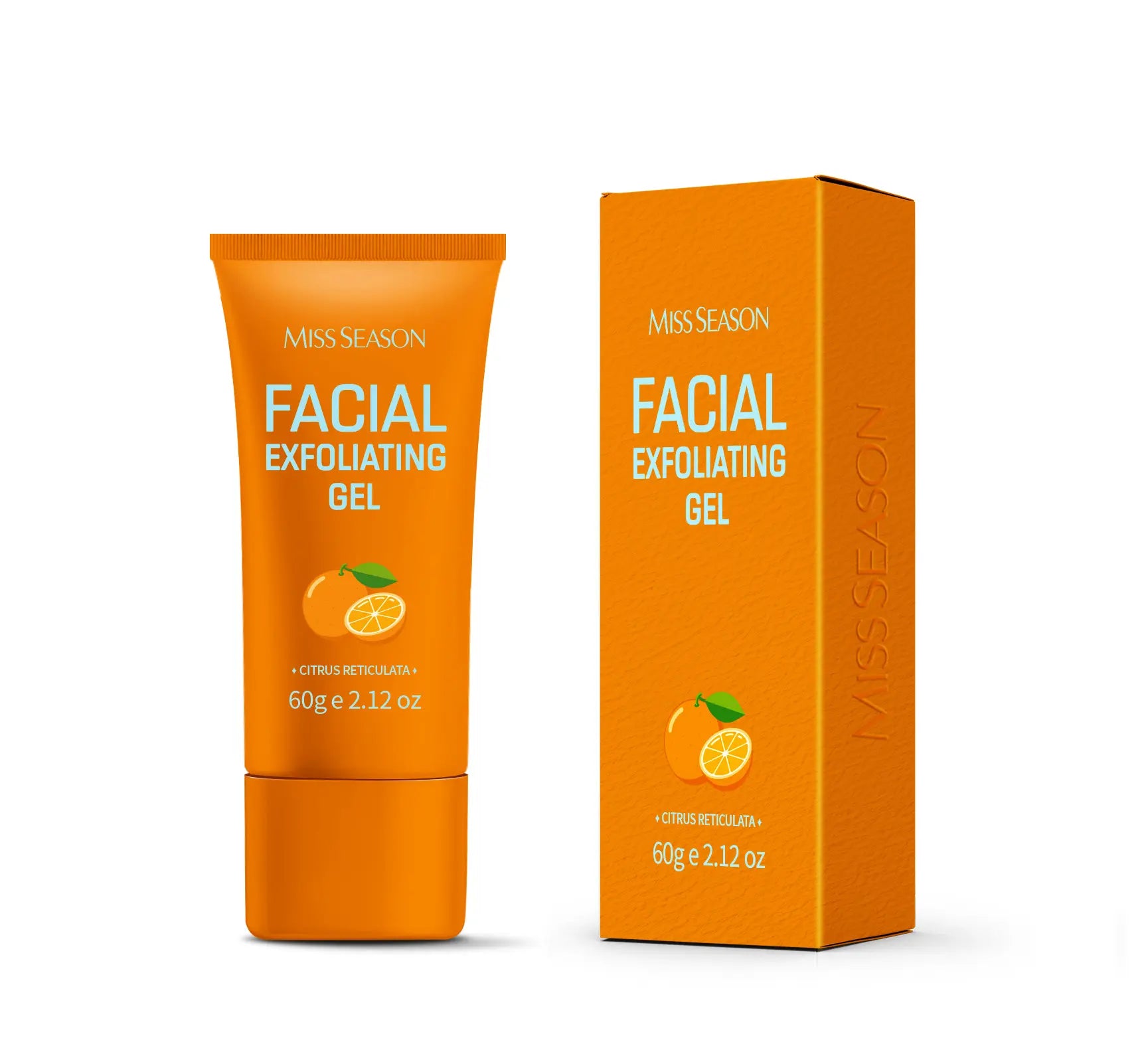 MISS SEASON Facial Exfoliating Gel 60G+60G Purify Pores, Leaving Skin Soft and Smooth.#Summervibes