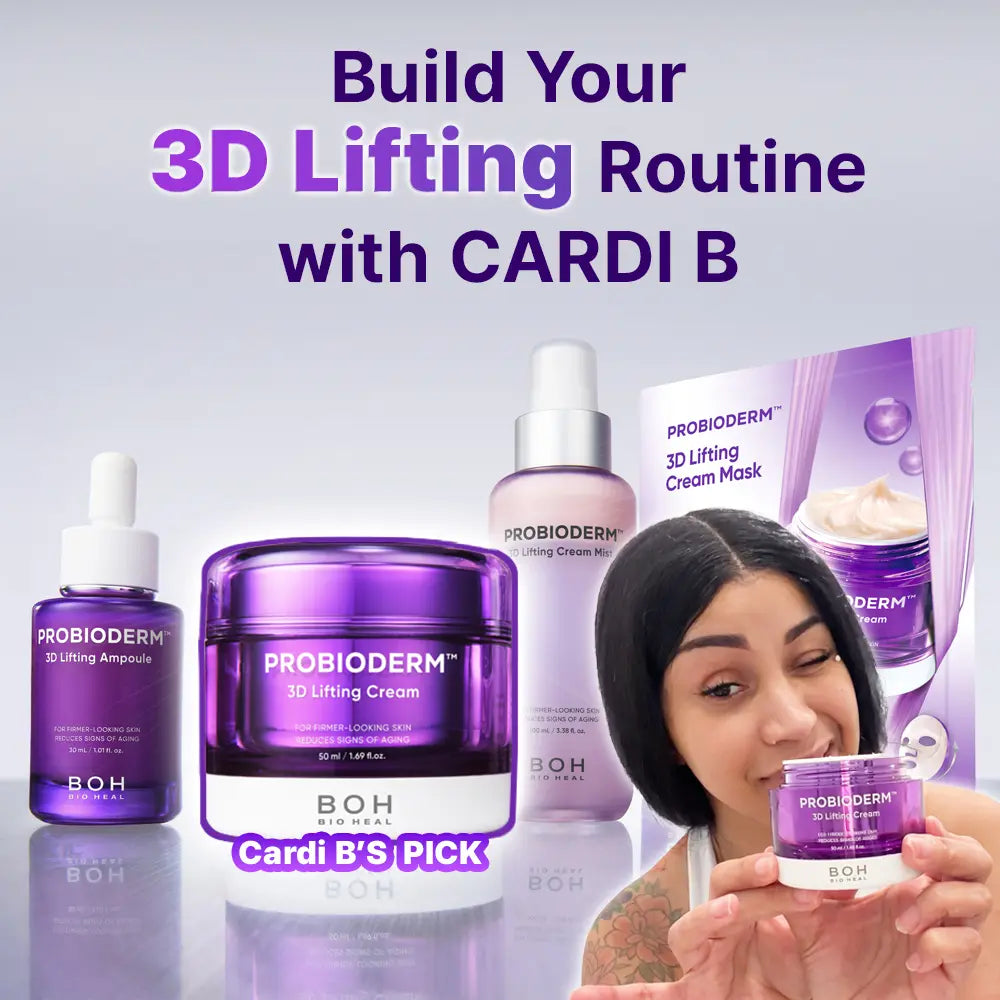 [Cardi B Pick] BIOHEAL BOH Probioderm 3D Lifting Cream 1.7 Fl Oz | Advanced Korean Facial Night Cream with 17-Peptide Complex & Probioderm for Wrinkles on Face and Neck, Butter-Rich Texture for Perfect Slugging | Mother'S Day Gift