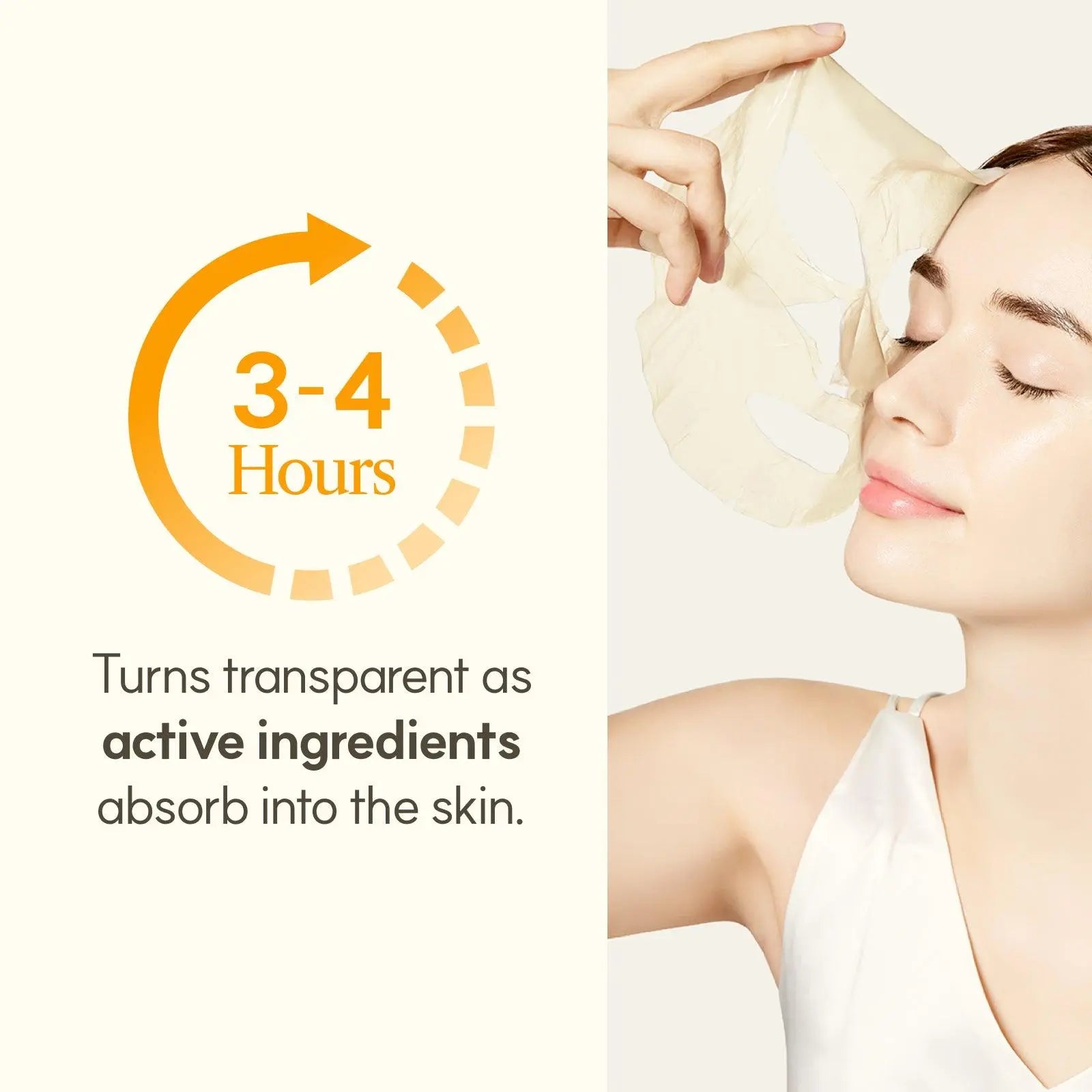 [THE FACE SHOP] Vita-Toning Vegan Collagen Face Mask (4EA) - Hydrogel Mask for Moisturizing, Niacinamide, Glass Skin, Pore Elasticity, Glass Skin, Korean Skin Care