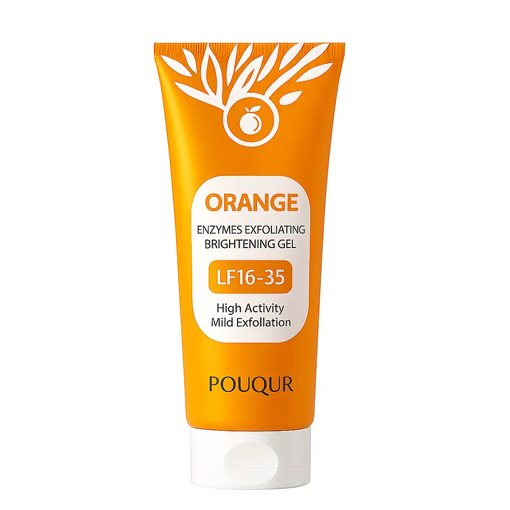 Orange Exfoliating Gel, Moisturizer Face Body Scrub Gel,Deep Cleansing Moisturizing Facial Exfoliator,Natural Orange Peeling Gel Face Scrub