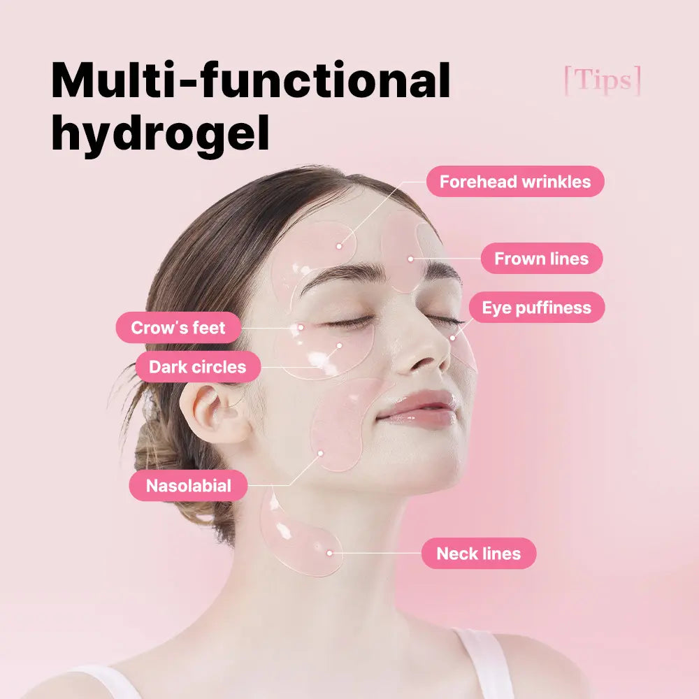[COSRX Official] Pretty in Pink - Lift & Bright | the Peptide Collagen Hydrogel Eye Patch (60 Patches) | the Peptide Collagen Lifting Glow Hydrogel Mask_3Ea | the 6 Peptide First Step Serum | Lift, Firm and Glow with Peptides & Collagen