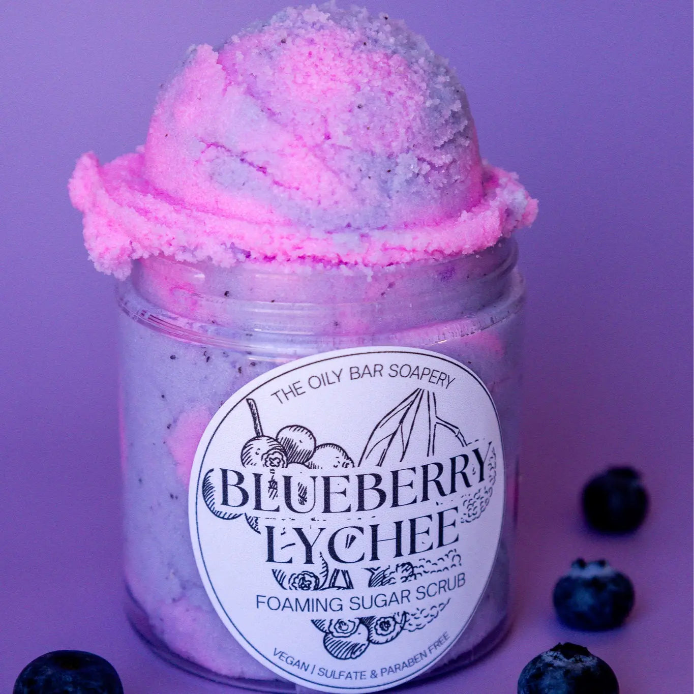 Foaming Sugar Scrub for Gentle Skin Exfoliation - Body Care