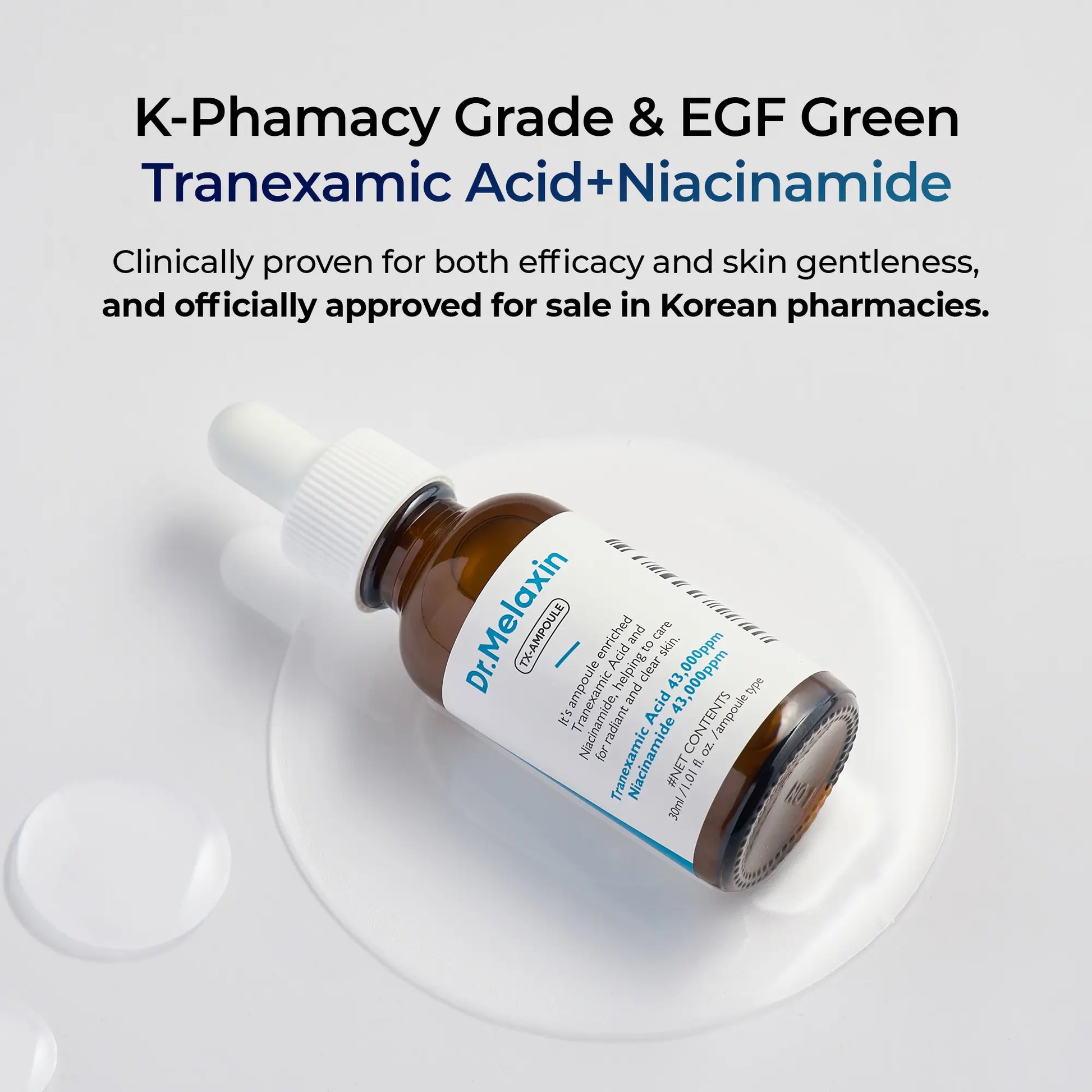 [Dr.Melaxin Official] TX Serum Rx | Niacinamide & TXA Dark Spot Brightening Synergy | Korean Skincare | 1.01Fl.Oz (30Ml)