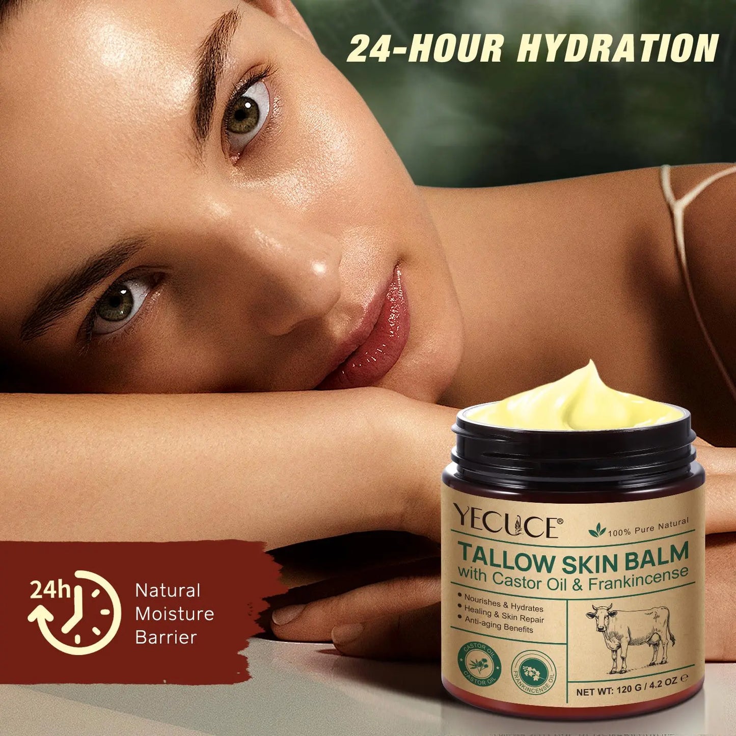 Tallow Skin Balm, Moisturizing and Hydrating Multipurpose Body Cream, Suitable for the Whole Body, Body Care Product for Women & Men #GLOBAL PICKS