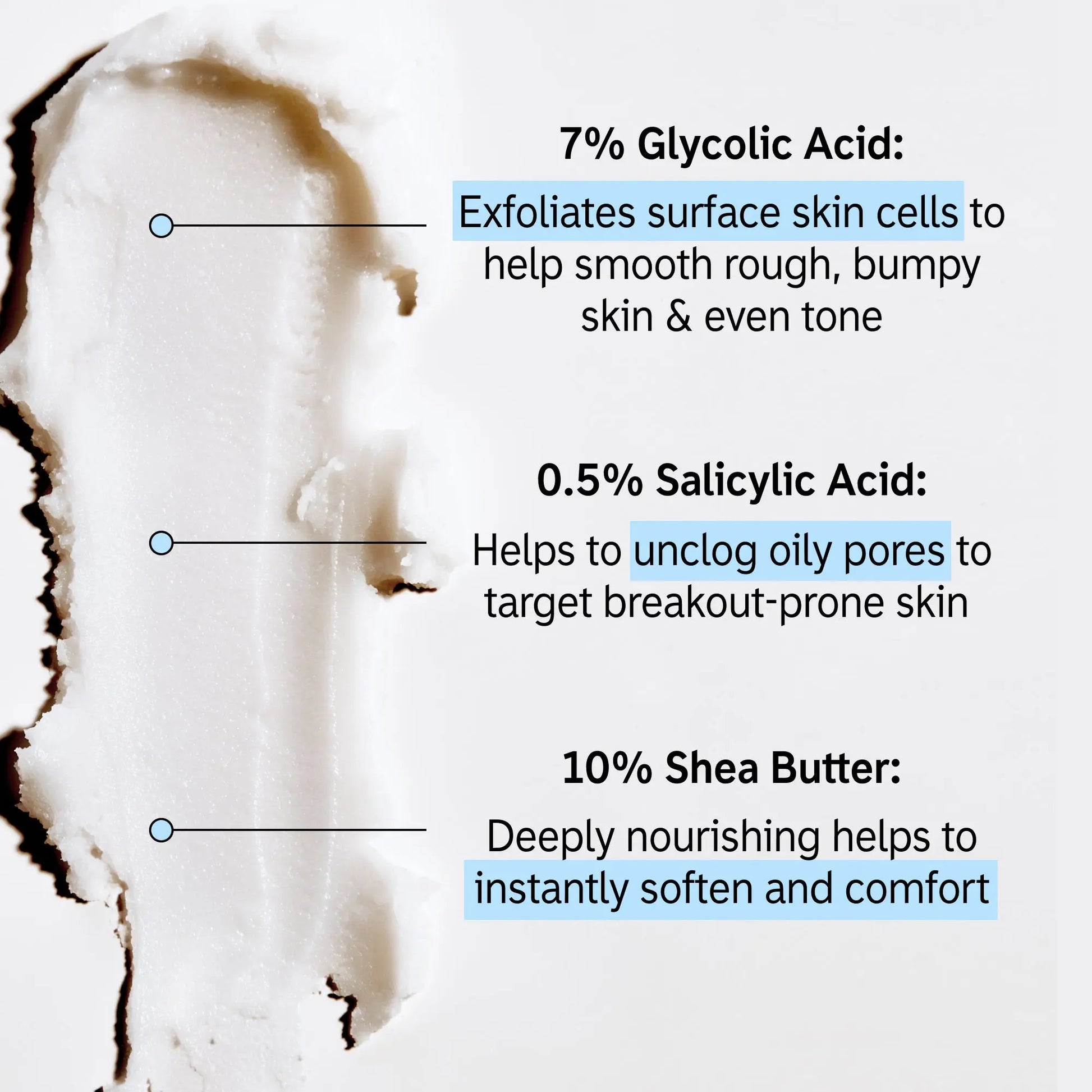 The INKEY List - Glycolic Acid Exfoliating Body Stick for Smooth Skin, Ingrown Hairs, Body Breakouts Discoloration and to Exfoliate