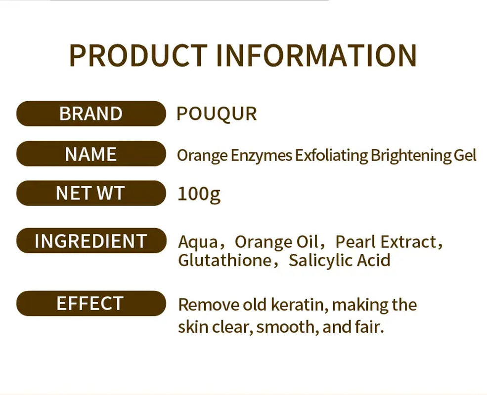 Orange Exfoliating Gel, Moisturizer Face Body Scrub Gel,Deep Cleansing Moisturizing Facial Exfoliator,Natural Orange Peeling Gel Face Scrub