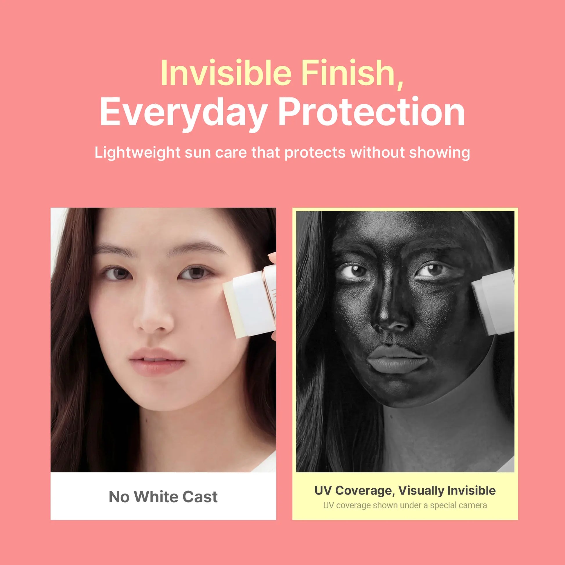 KAHI Airy Fit Sun Stick S SPF 50+ Official Product Triple Functional Broad Spectrum Face Sunscreen Stick - Waterproof, Sweatproof & Sandproof - Ultra-Lightweight & Non-Greasy Sun Shield - Korean Skin Care 0.49 Oz