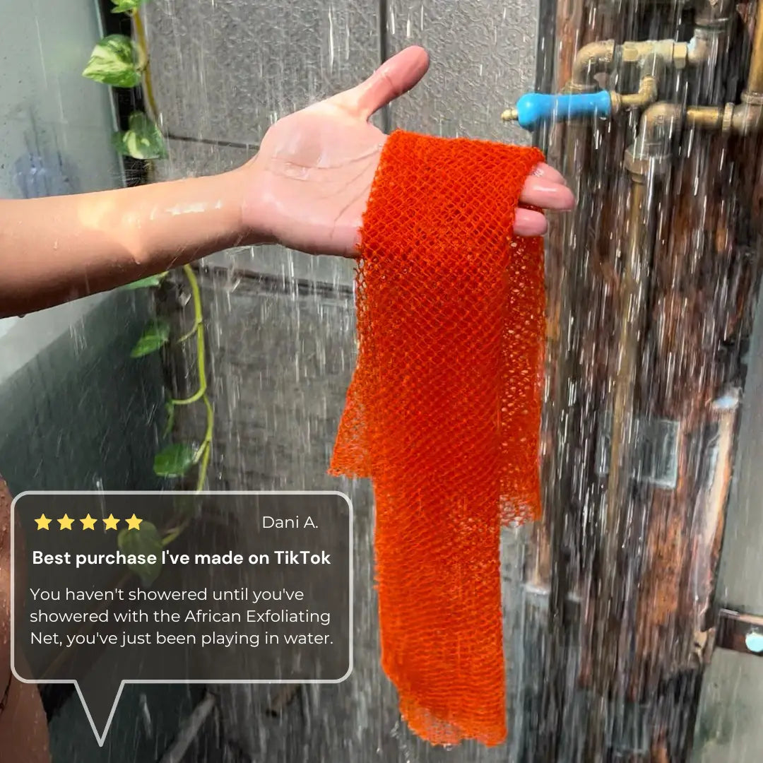 AUTHENTIC African Exfoliating Net for Softer Smoother Skin