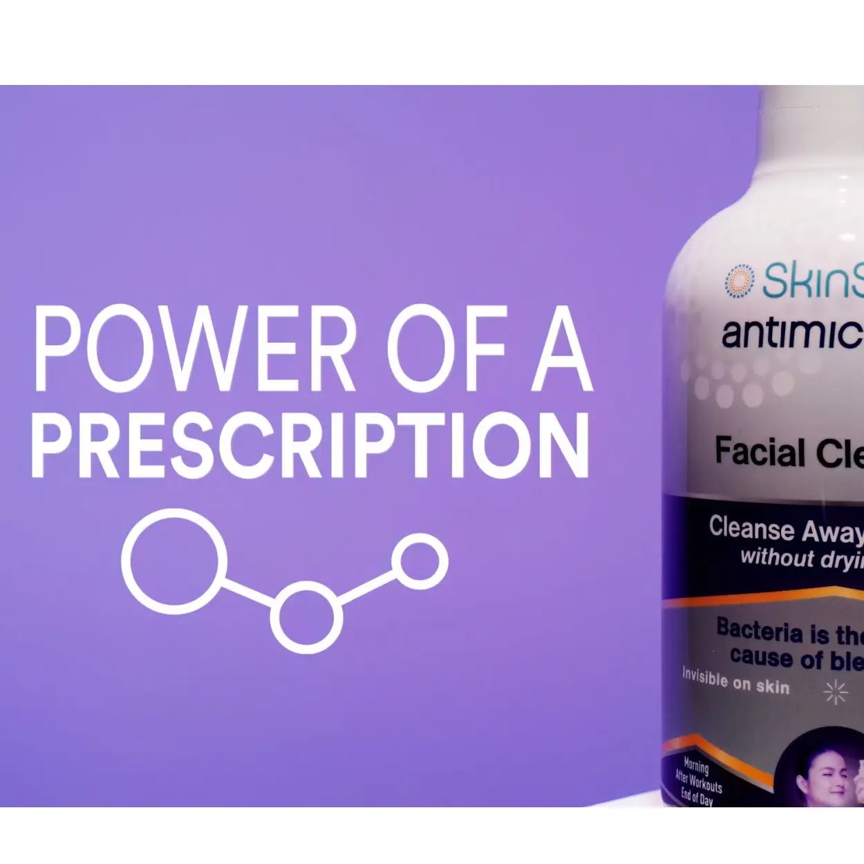 Skinsmart Facial Cleanser for Breakouts, Hypochlorous Acid Mist Targets Blemish Causing Bacteria