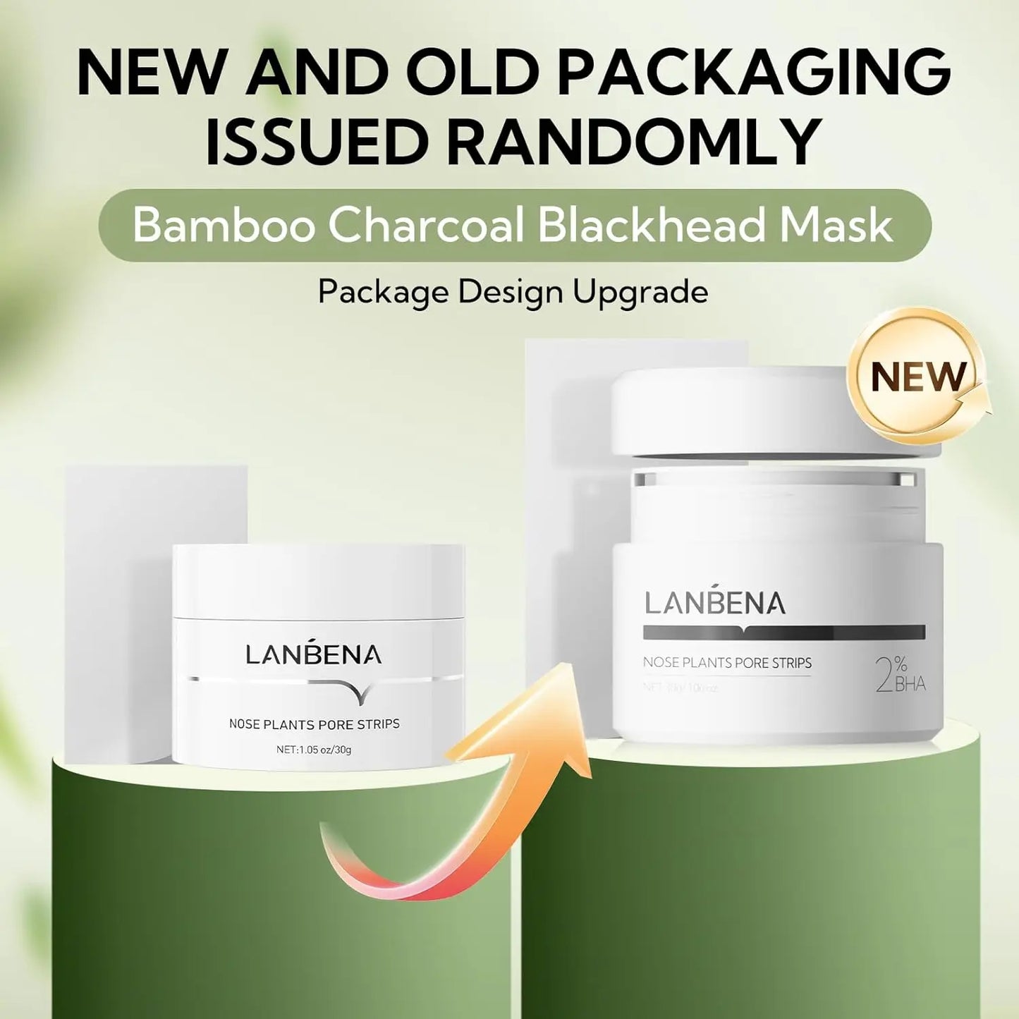 LANBENA Blackhead Removal Mask, Nose Phyto Pore Strips, Pore Cleansing Purifying Exfoliating Mask, 60 Sheets, Phyto Aloe Vera Blackhead Removal Mask, (30G)