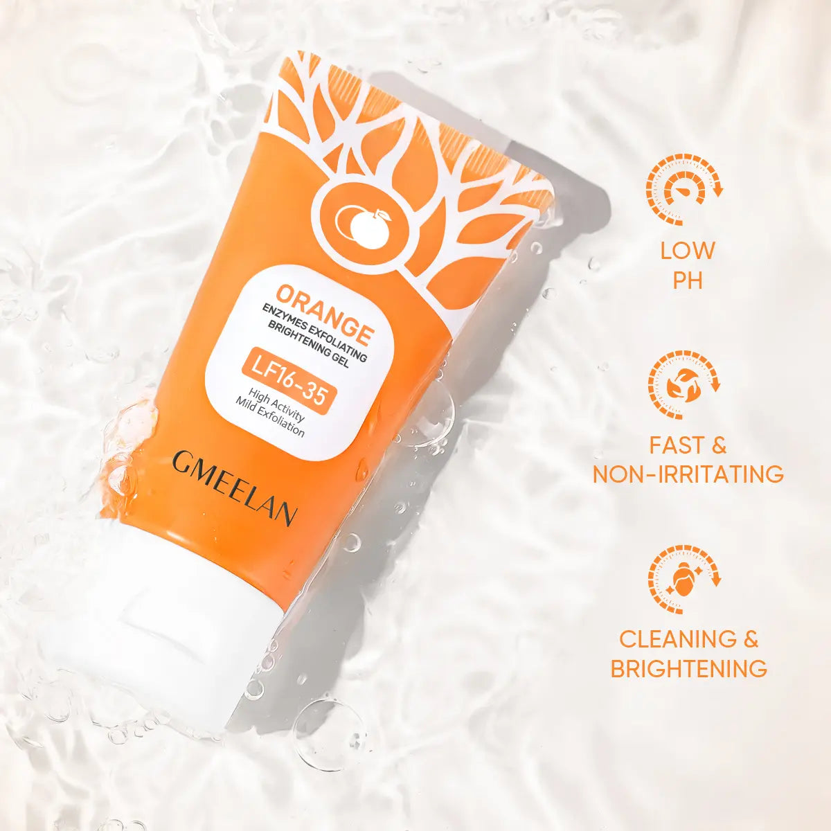 Orange Scented Exfoliator Clear Gel LF16-35 - Gentle Exfoliation for Face & Body