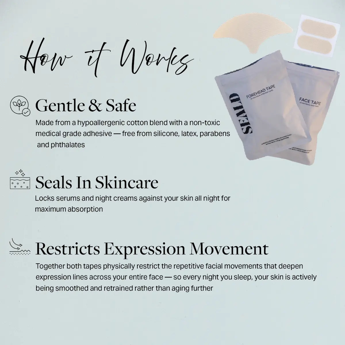 Seald™ Skin Smoothing Tape Duo – Face + Forehead Bundle