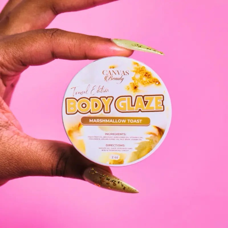 VIRAL Beauty Travel Size Body Glaze 2Oz Daily Moisturizer Skin Repair Anti-Aging Formula with Palm Fruit Oil & Argan Kernel Oil