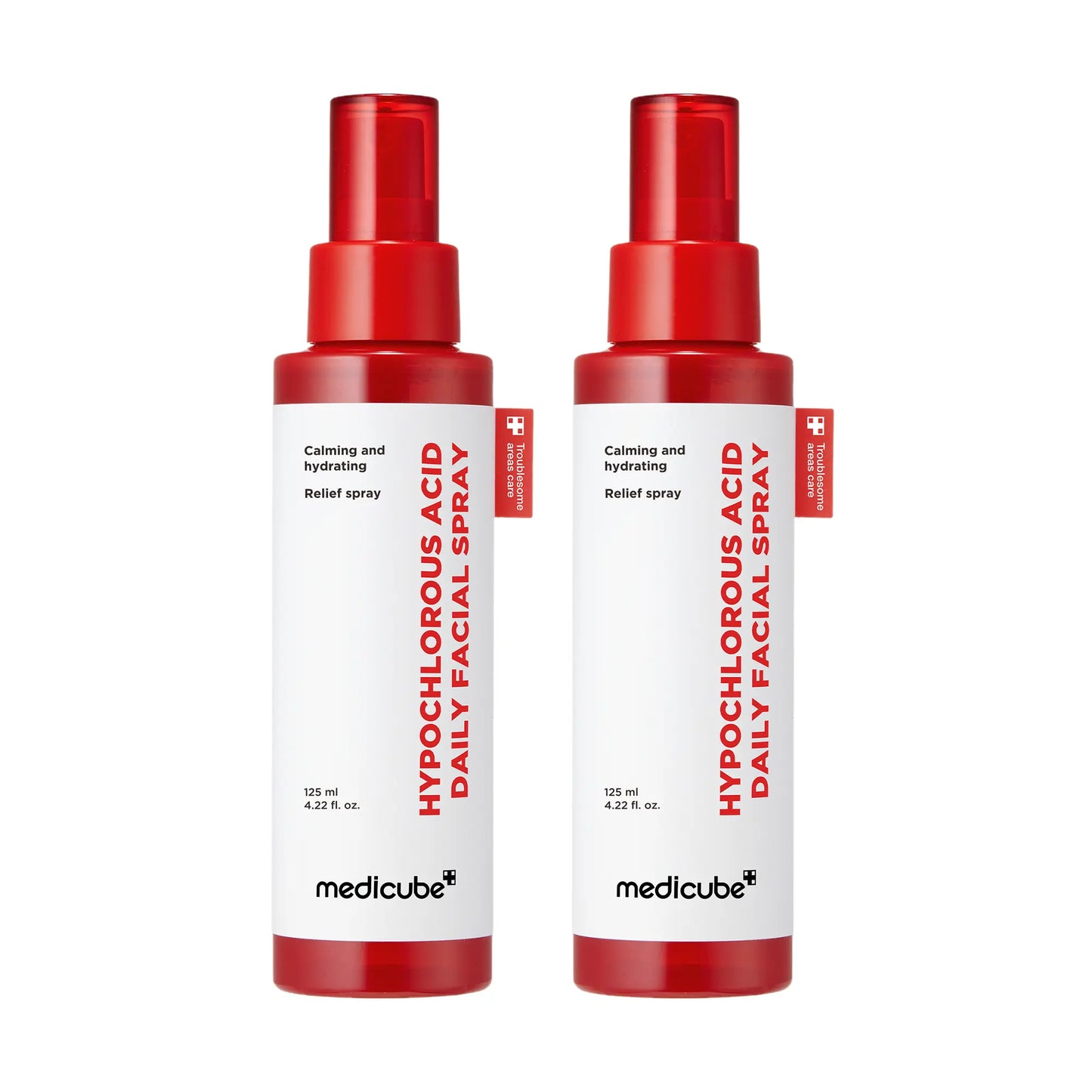 [Medicube] Hypochlorous Power Relief SOS Spray Designed for Acne Prone Skin | Hypochlorous Acid Facial Mist for Soothing Redness Due to Dryness | for Uneven Skin Tone & Texture | Korean Skincare | 4.22 Fl.Oz