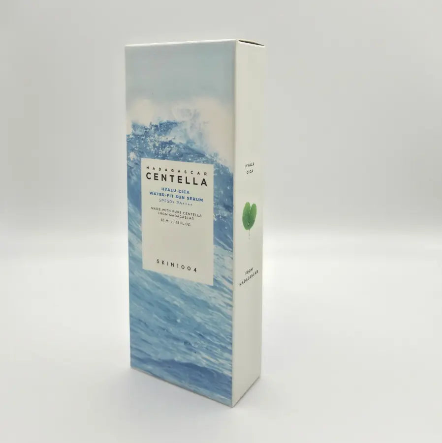 SKIN1004 Centella Hyalu-Cica Water-Fit Sun Serum Original Korean Formulation SPF 50+PA++++, Lightweight Sunscreen for Daily Use, Travel Essentials, Korean Sunscreen, No White Cast, Watery and Creamy Texture, Korean Skin Care, Sunscreen for Sensitive Skin