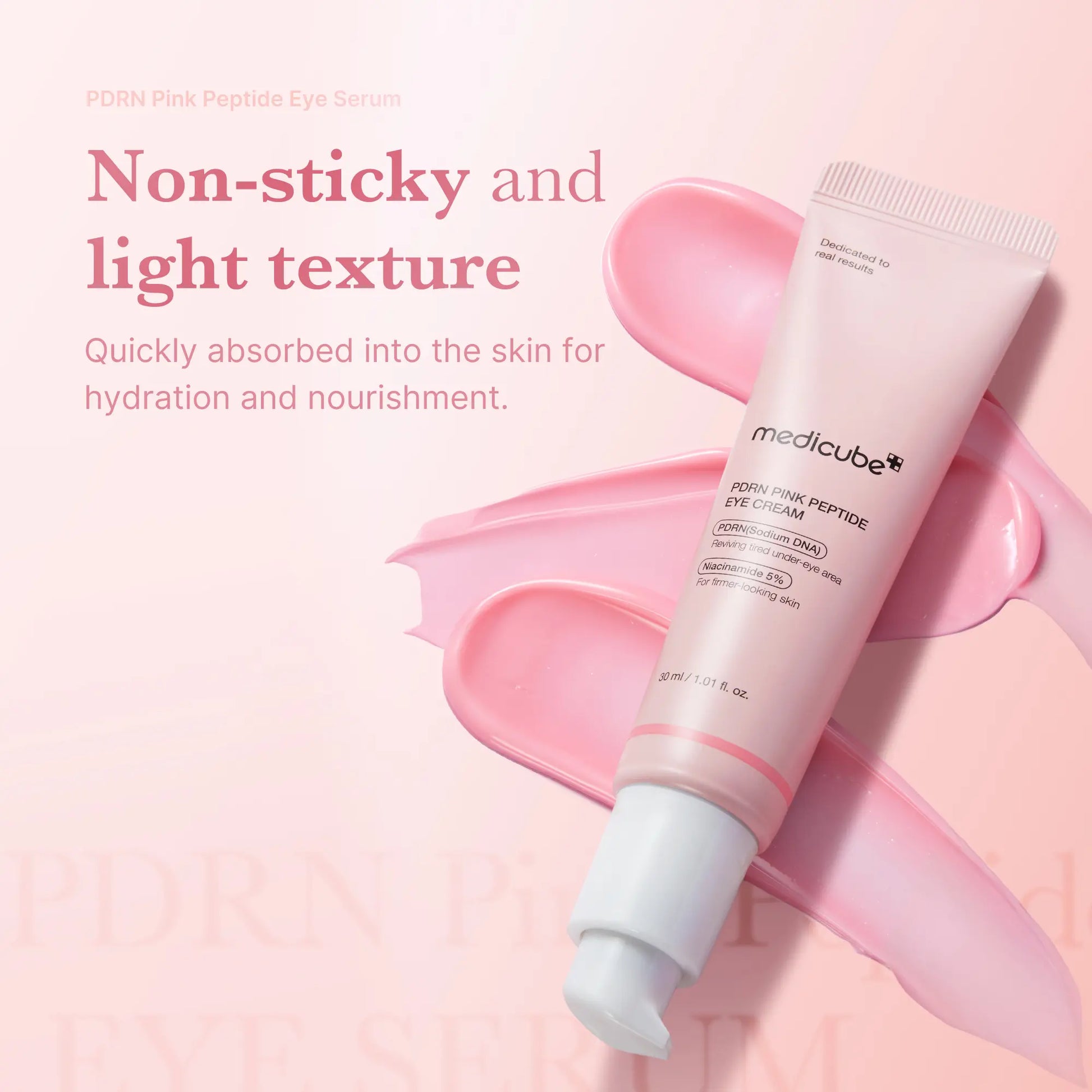 [Medicube] PDRN Pink Peptide Eye Serum | 99% Salmon DNA PDRN, 99% Pure Retinol, 5% Niacinamide | Dark Circles, Puffy Eyes, Korean Skincare