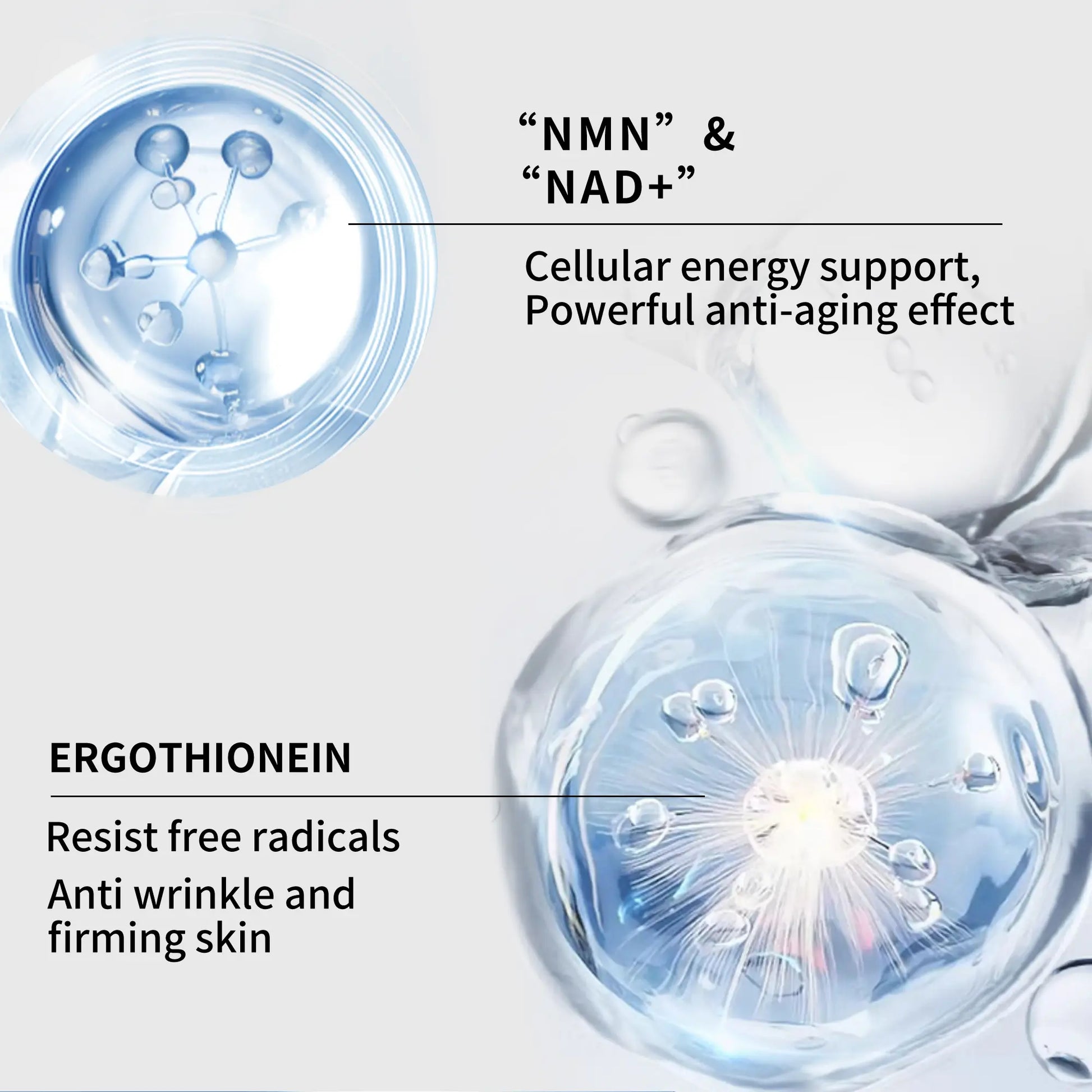 NMN + Nad+Anti-Aging Moisturizer – Lightweight, Non-Greasy, Firms & Smooths Fine Lines | for Sensitive Skin