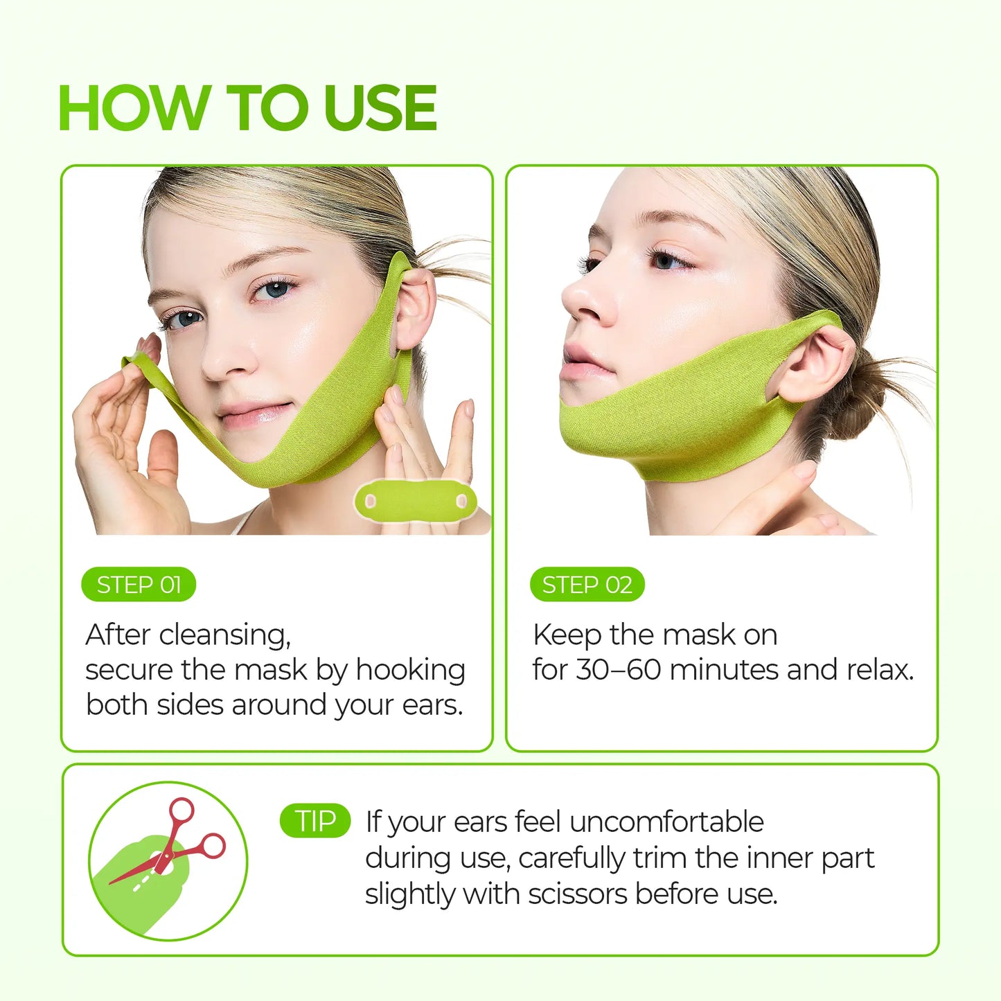 [Dr.Melaxin Official] CACTOX V-LIFTING MEWING BAND with Cactus Cooling Reduce Puffiness & Pore Tightening for Visible Pore Care Skin Repair