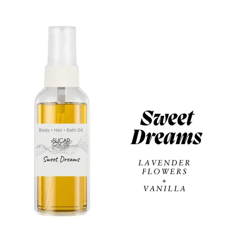 1.5 Oz Sampler Body Oil W/Sprayer Vegan Friendly Handcrafted ~ Best Sellers
