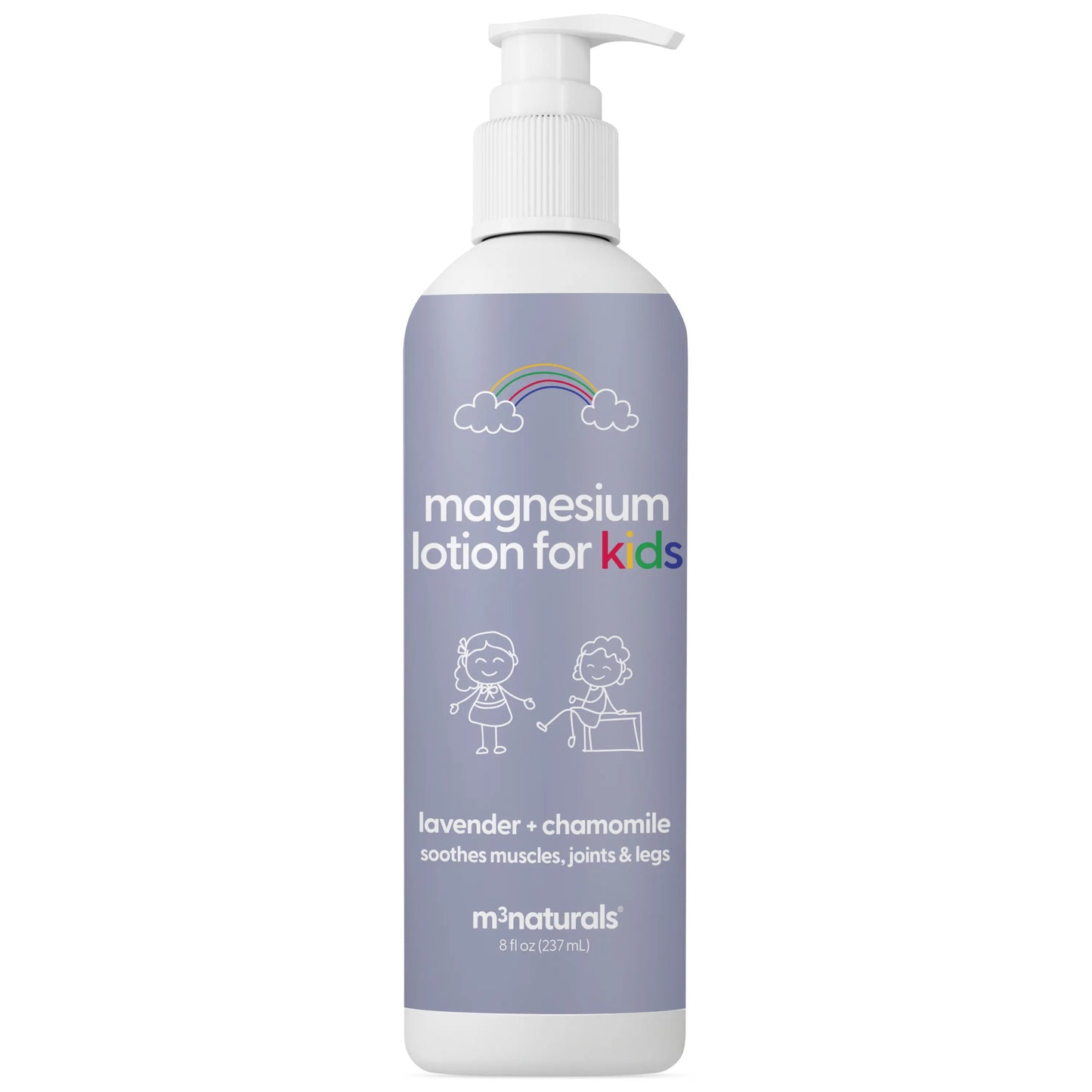 Unscented Magnesium Lotion for Sleep & Leg Cramps, Suitable for Sensitive Skin, Helps with Muscle Relaxation, Soothes Tired Legs & Foot Aches and Supports Restful Nights, 8 Fl Oz by M3