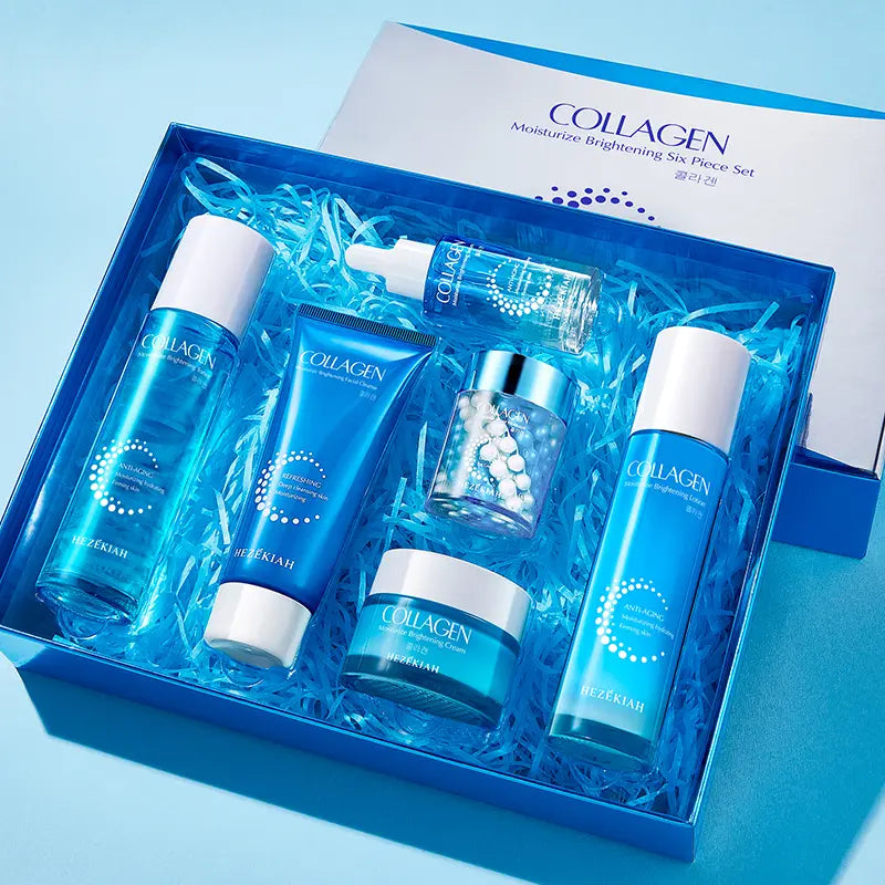 Collagen Moisturize Anti-Aging Six Piece Set,Anti-Aging Moisturizing Hydrating,Skin Care Kits,Firming Skin