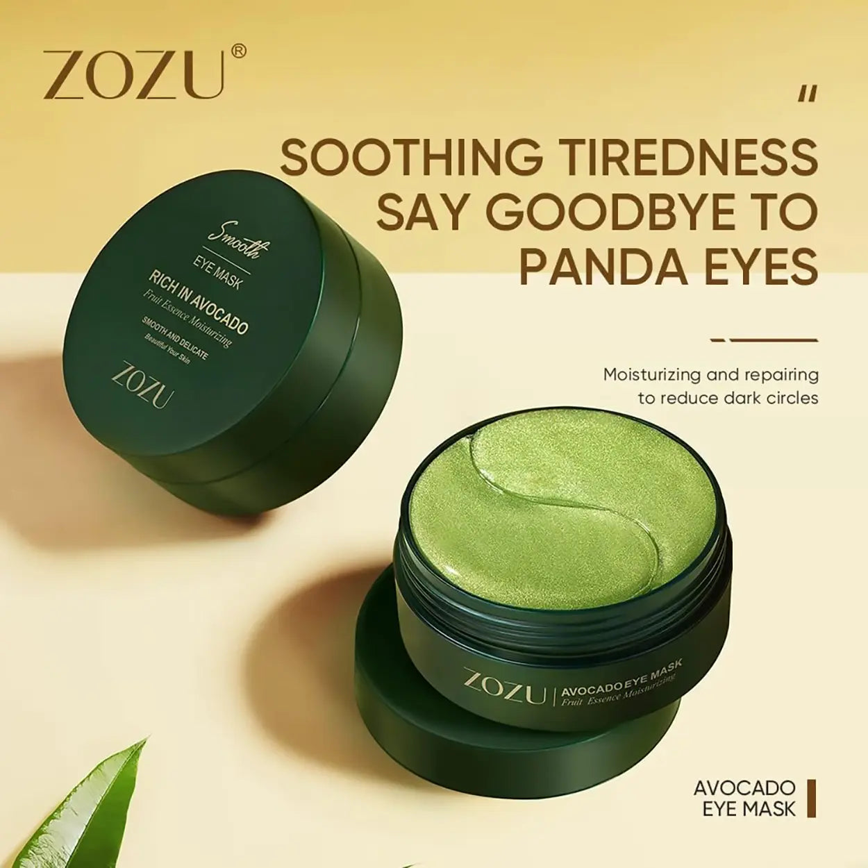 【Mother'S Day Gift】3Pcs Avocado Moisturizing Eye Bagmask,60Pcs/Set under Eye Mask,Soothing and Relaxing Eye Care，Eye Care Product for Dark Circleseye Bags, Skin Care Products Moisturizer Comfort