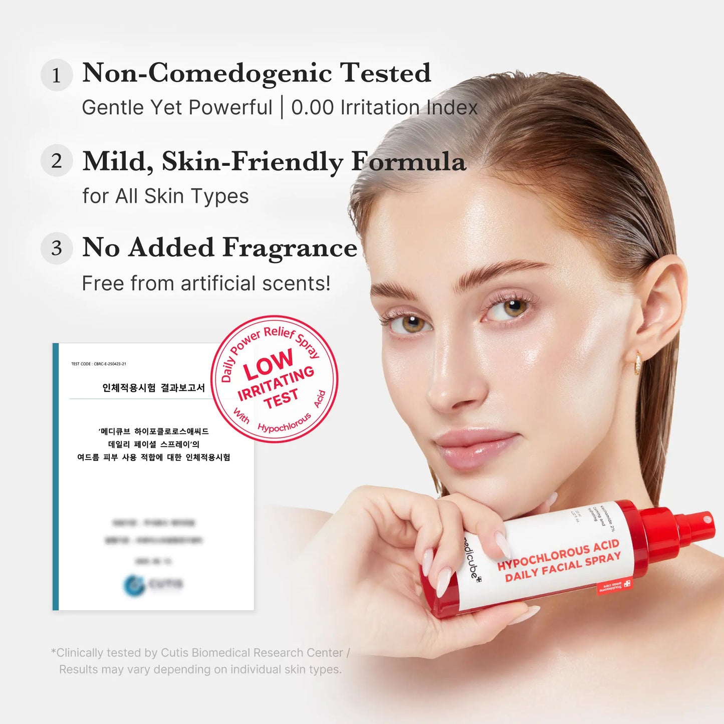 [Medicube] Hypochlorous Power Relief SOS Spray Designed for Acne Prone Skin | Hypochlorous Acid Facial Mist for Soothing Redness Due to Dryness | for Uneven Skin Tone & Texture | Korean Skincare | 4.22 Fl.Oz